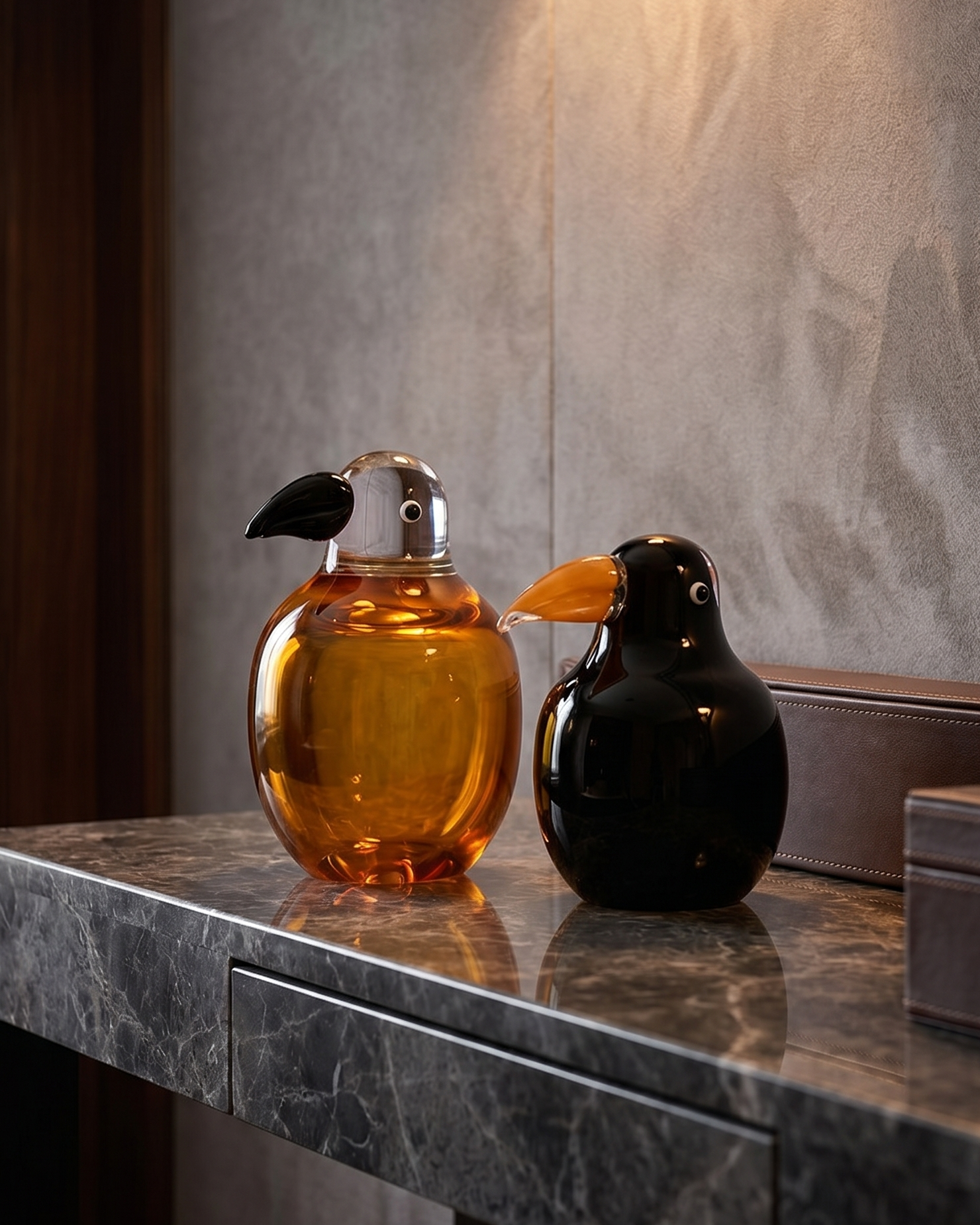 Parcy Crystal Bird Decor Set