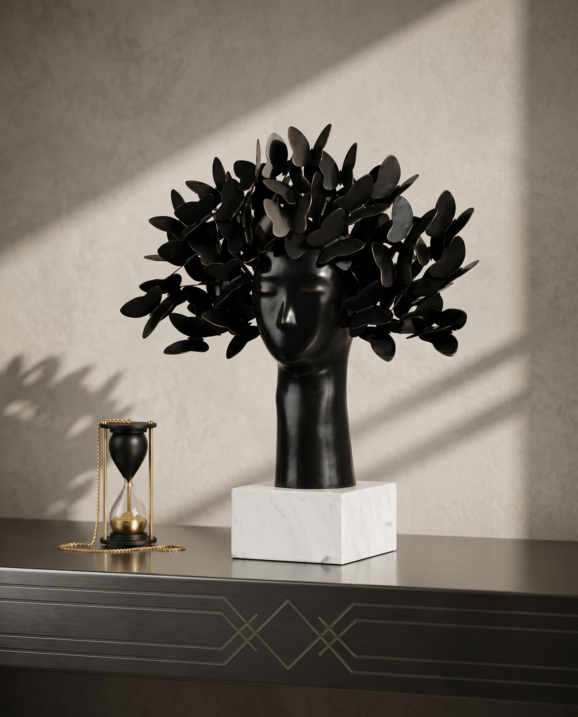 Tree of Life Face Art Decor - Black