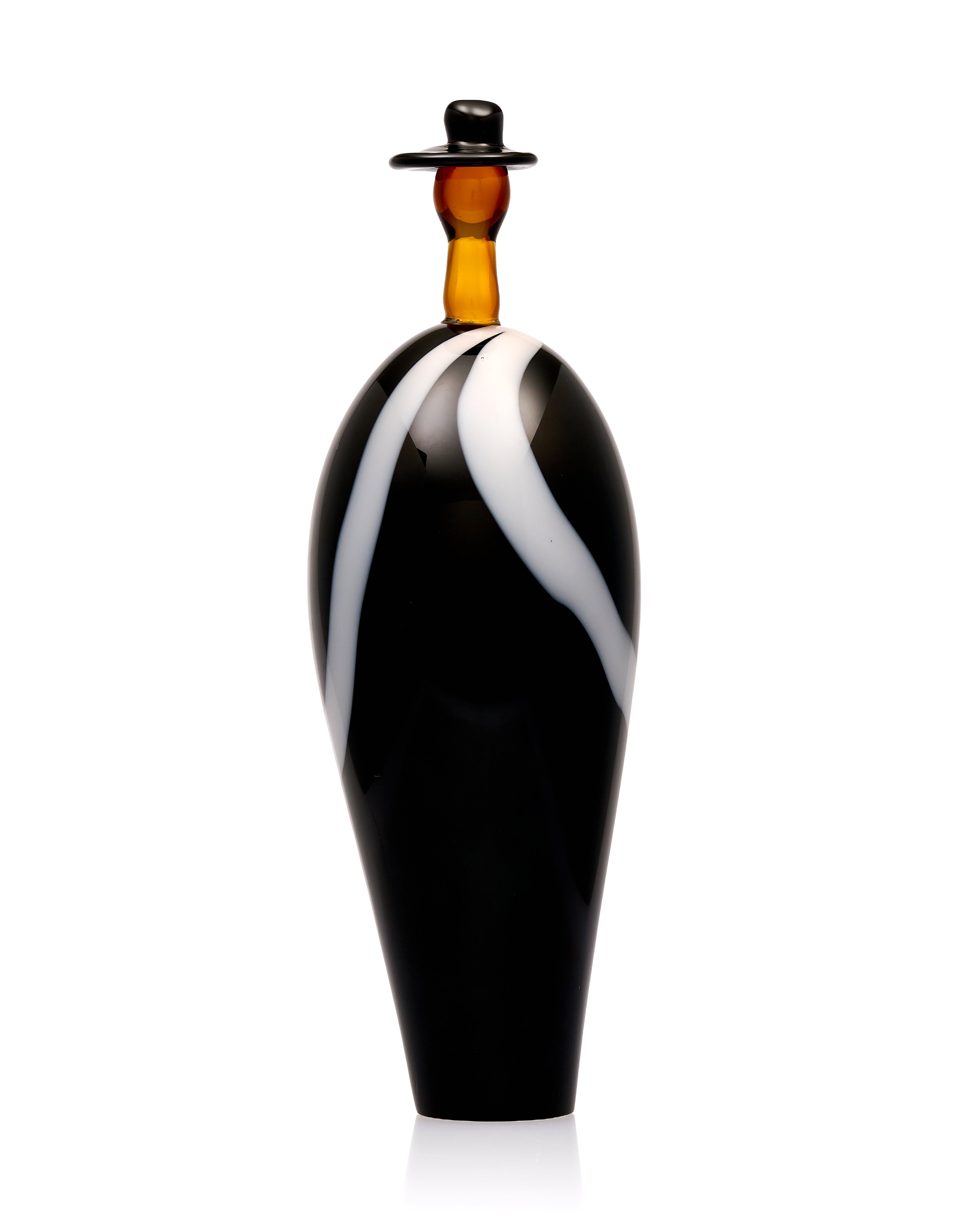 Eternal Bond Black Crsytal Glass Decor