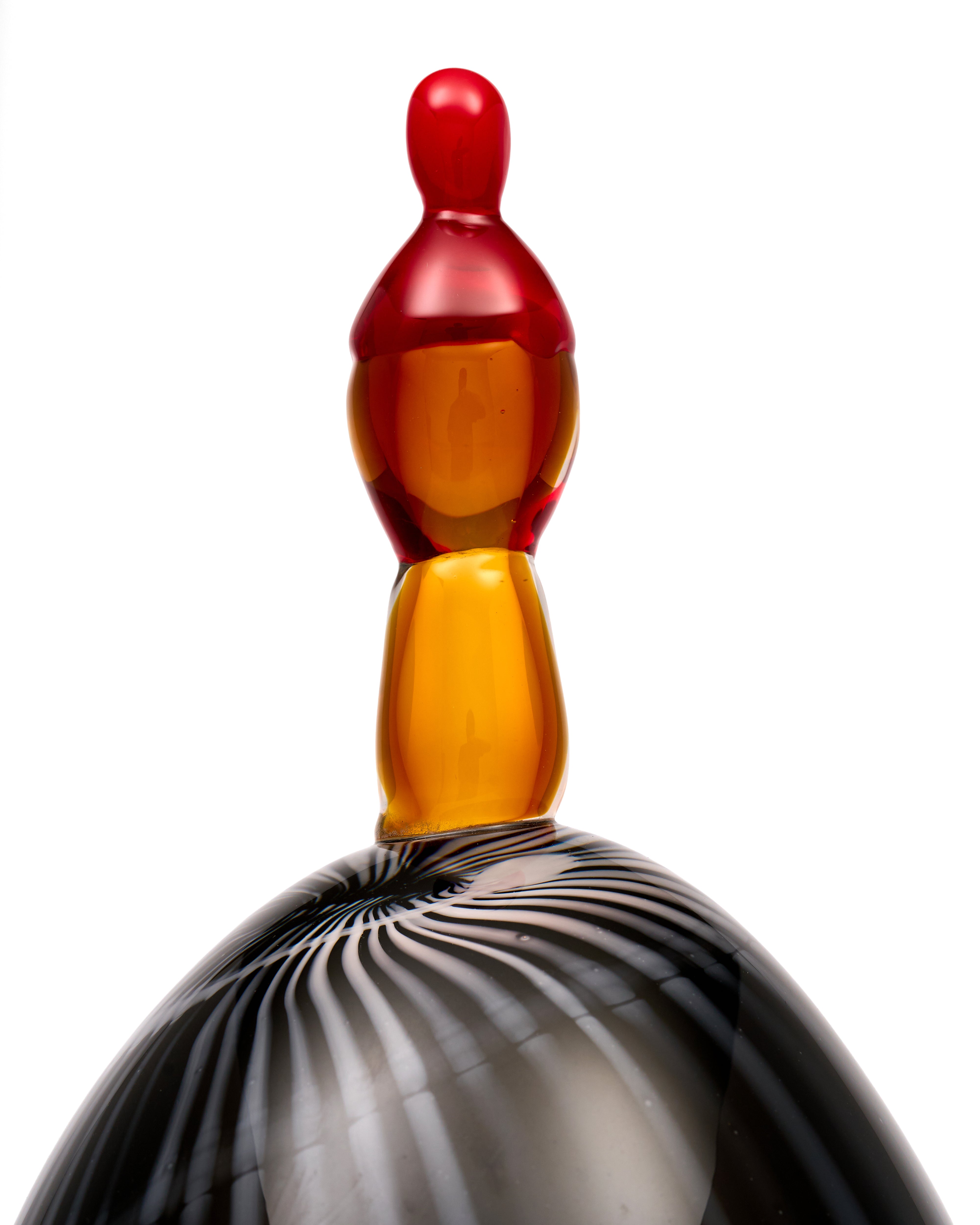 Eternal Bond Black Crsytal Glass Decor