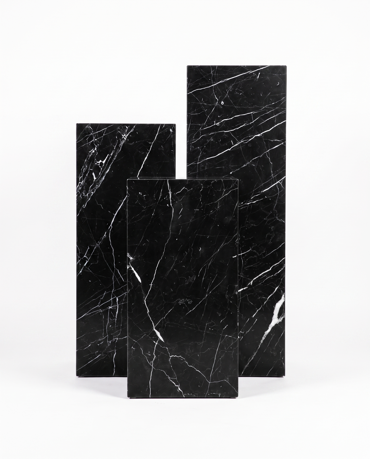 The Monolith Trio Pedestals - Black