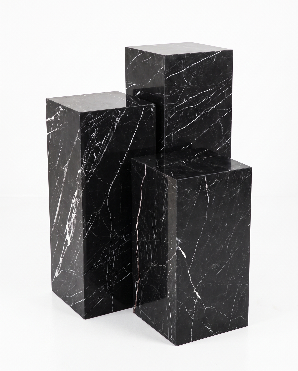 The Monolith Trio Pedestals - Black