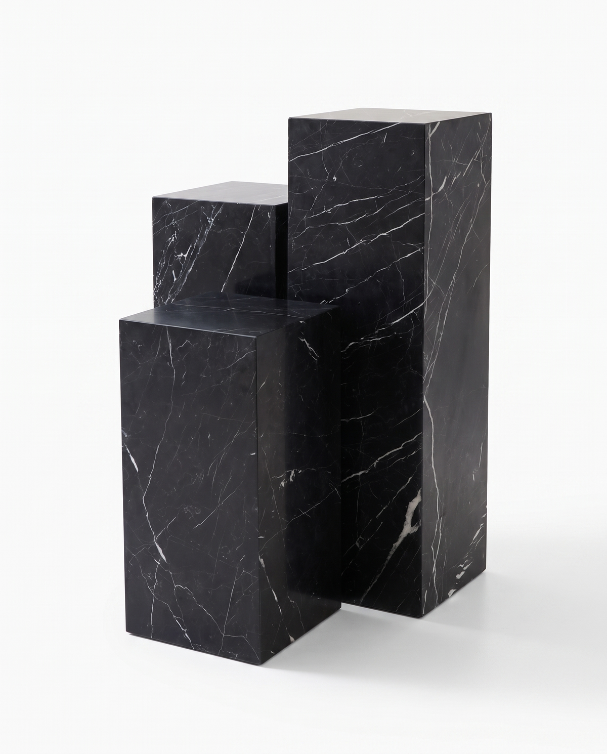 The Monolith Trio Pedestals - Black