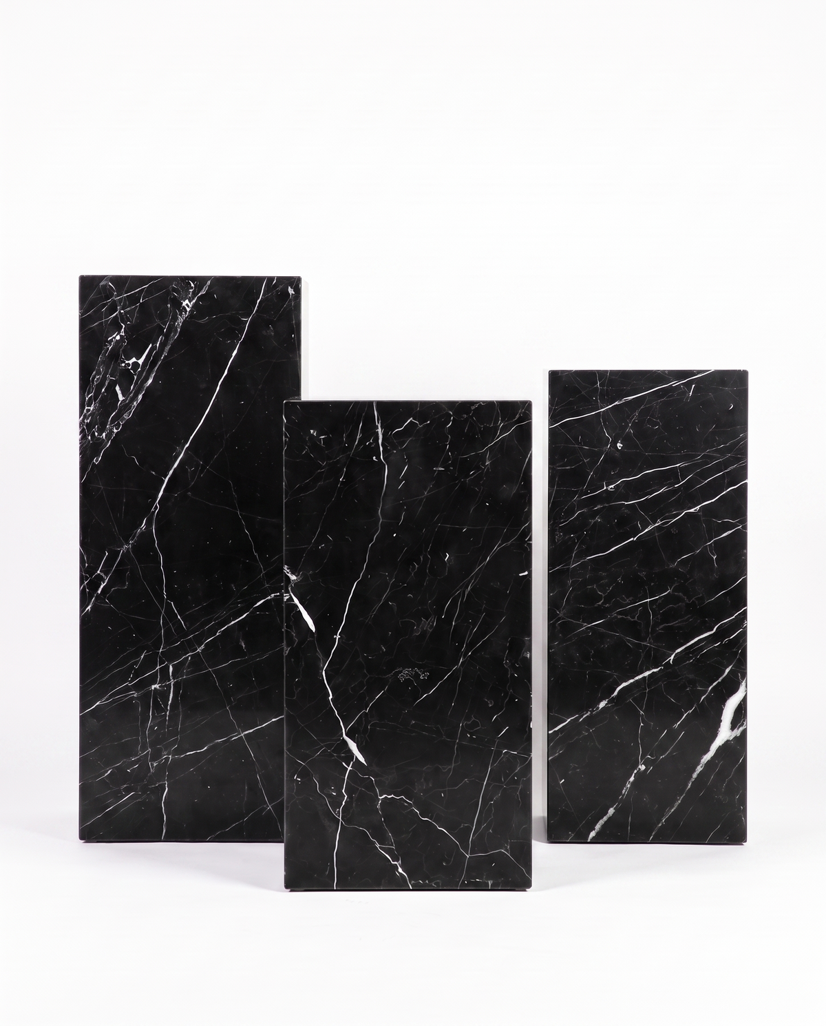 The Monolith Trio Pedestals - Black