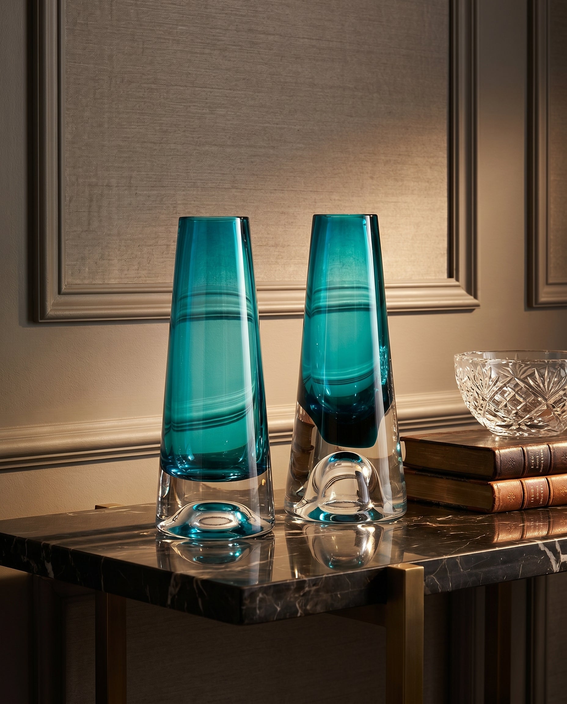 Minimale Cylindrical Glass Vase Set