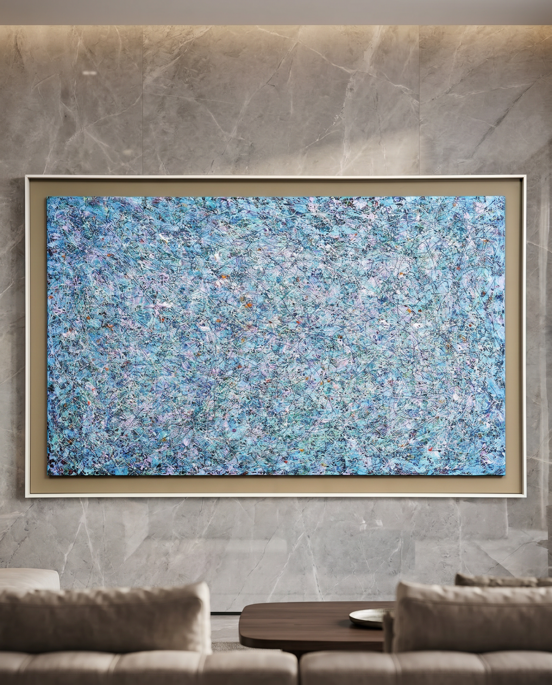 Nova Essence - Blue Textured Wallart