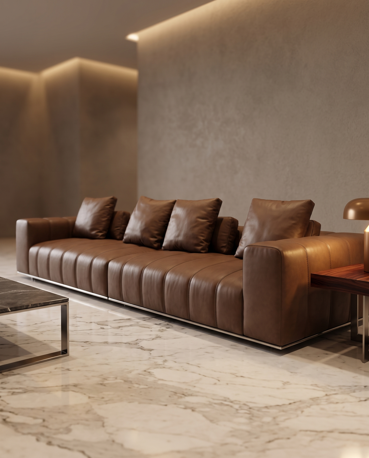 Piano Grande Brown Sofa