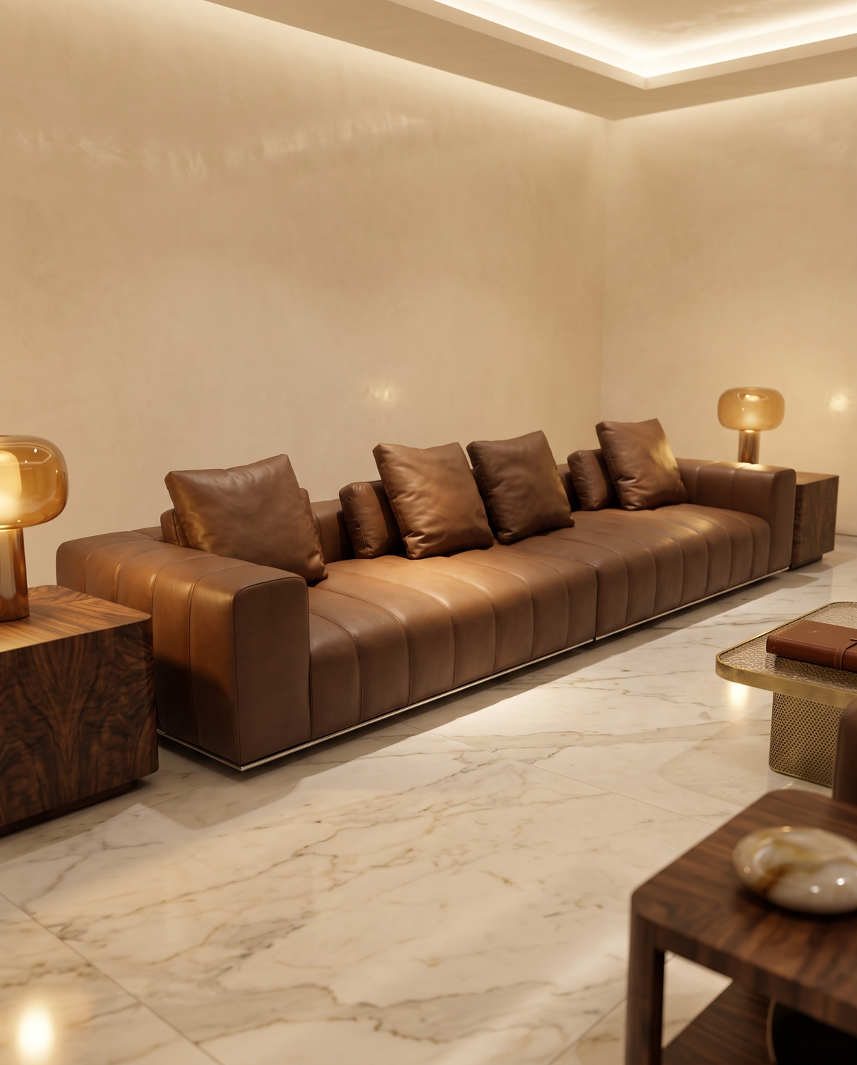 Piano Grande Brown Sofa