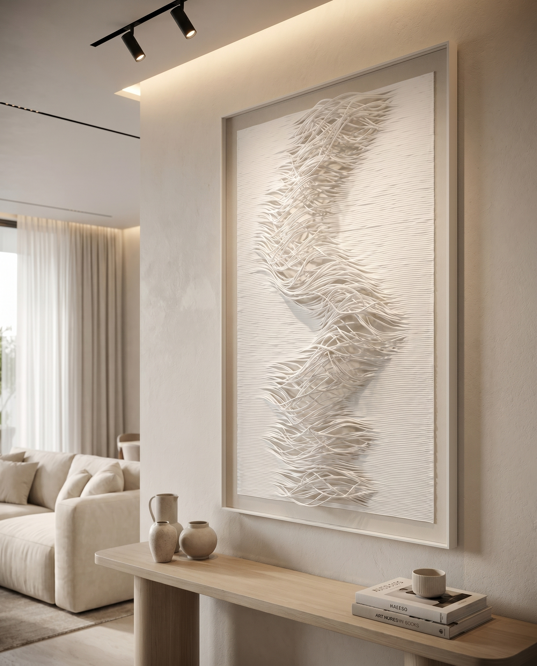 Cascading Harmony - Modern Luxury Wallart