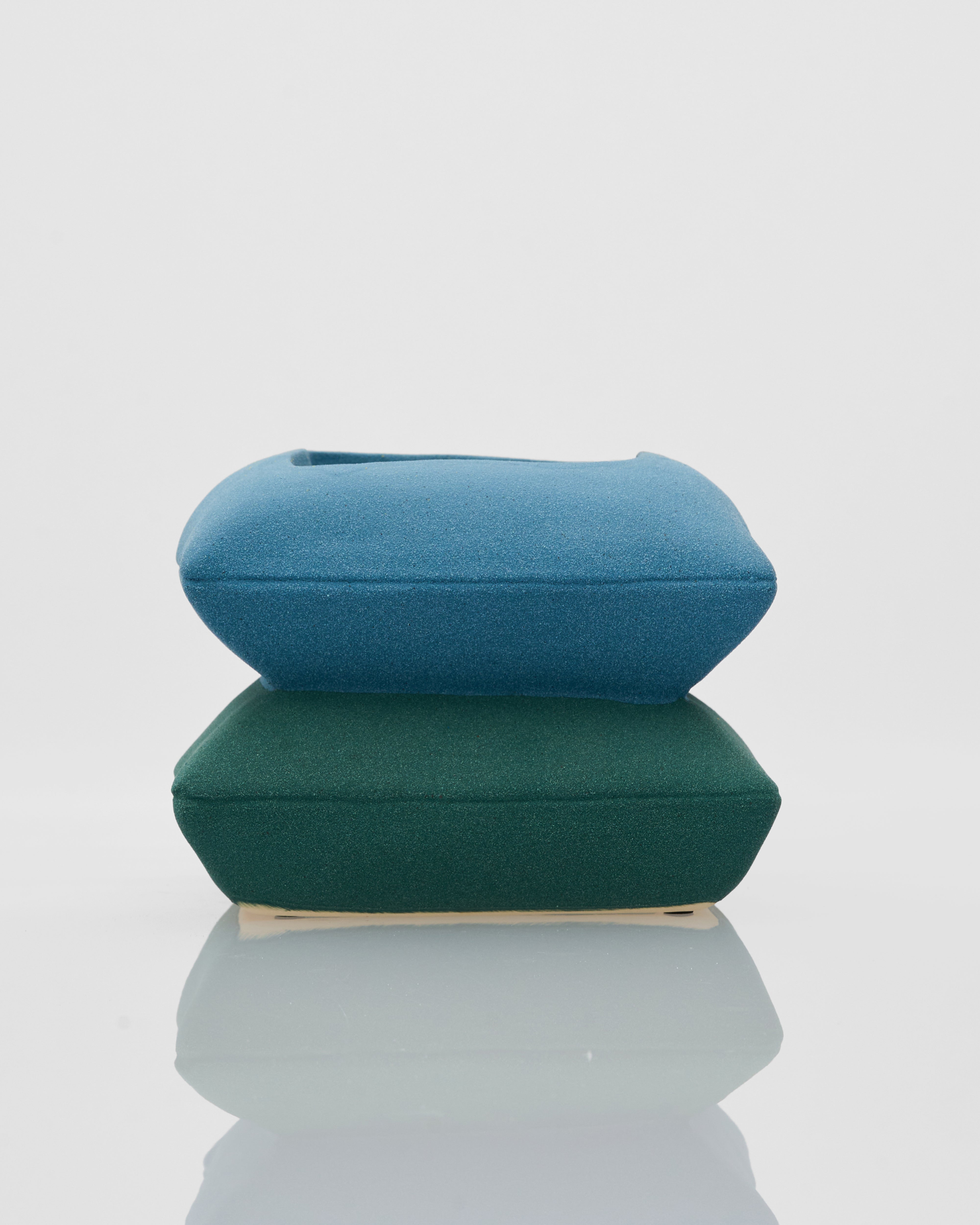 Ceramic Pillow Deck 2 Layered styled as luxury accent piece for modern, contemporary and artistic interiors
