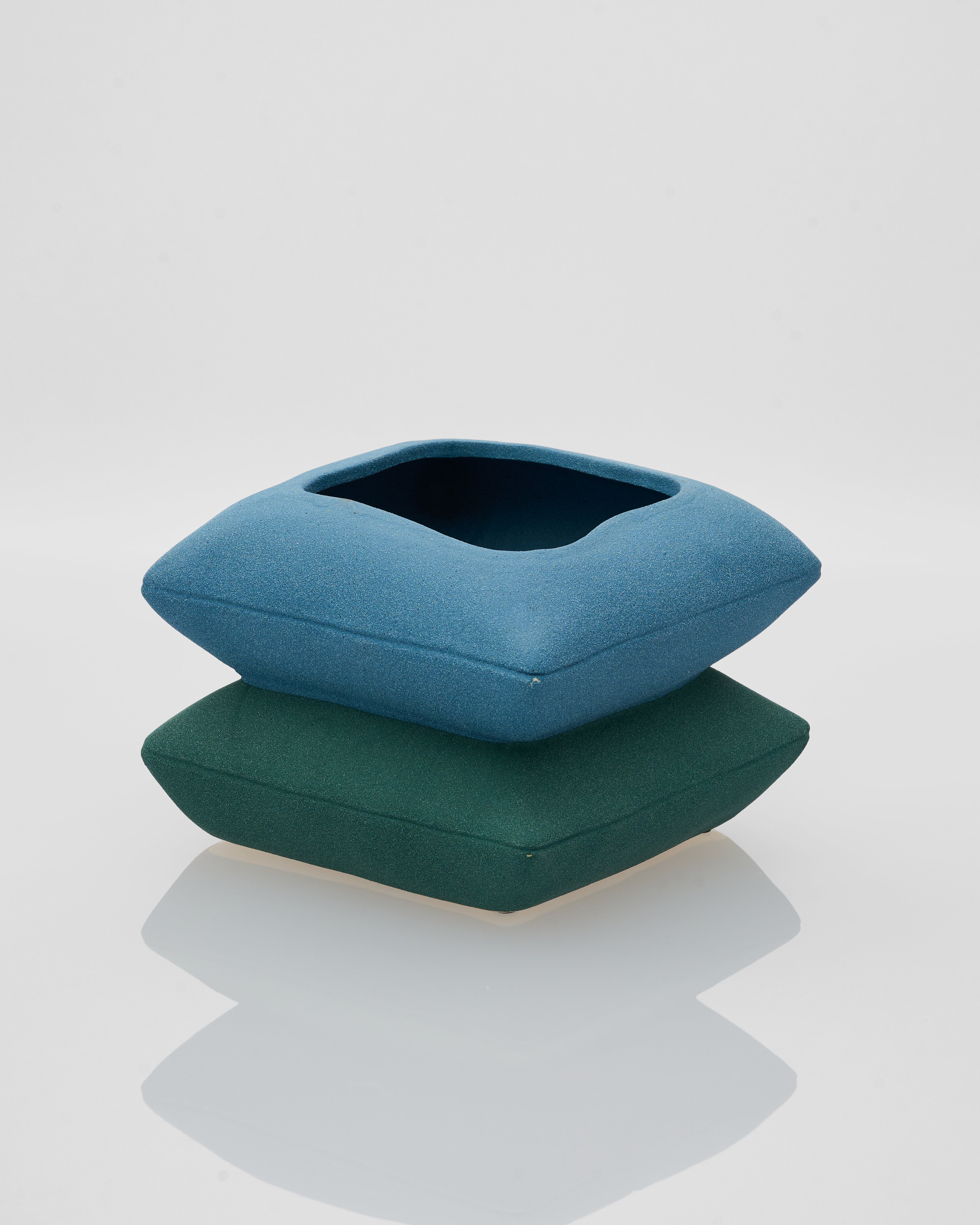 Side view of Ceramic Pillow Deck 2 Layered highlighting elegant layered form and premium ceramic finish
