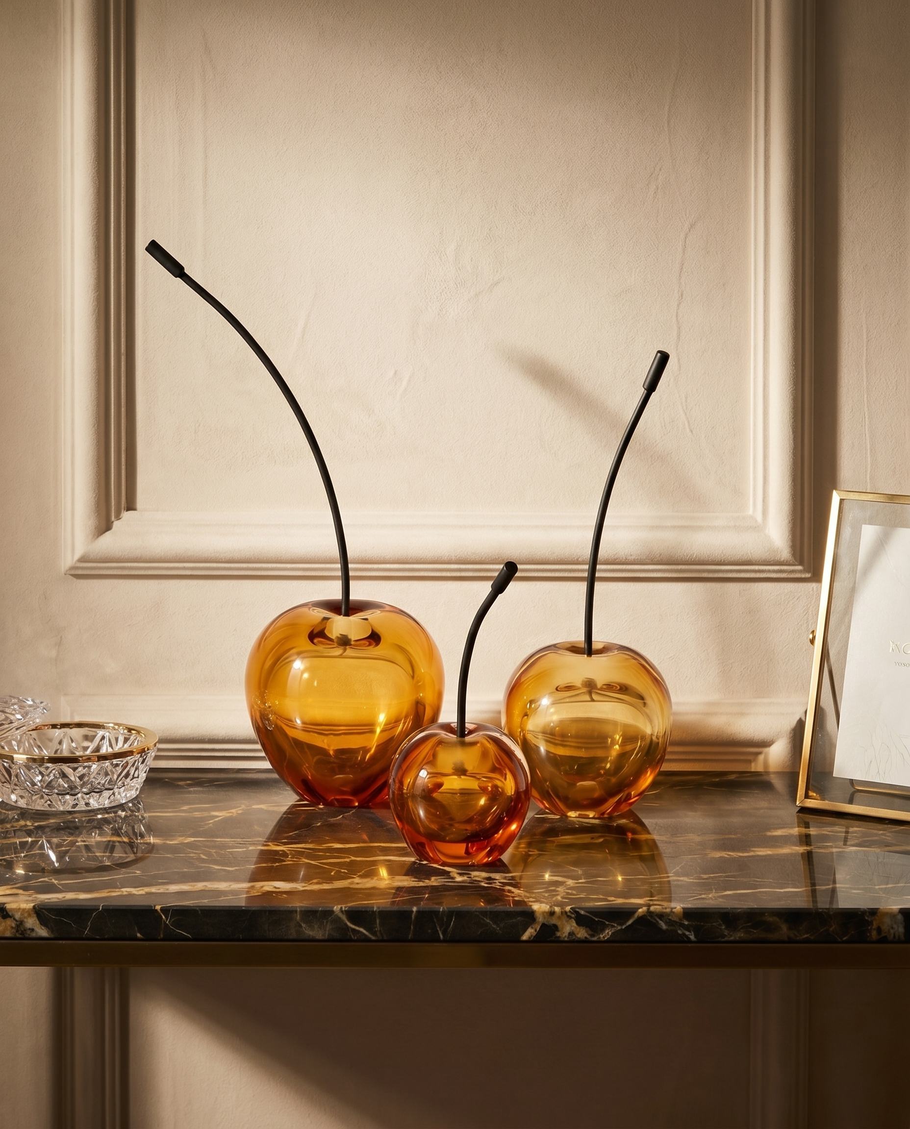 Crystal Orchard Trio Decor