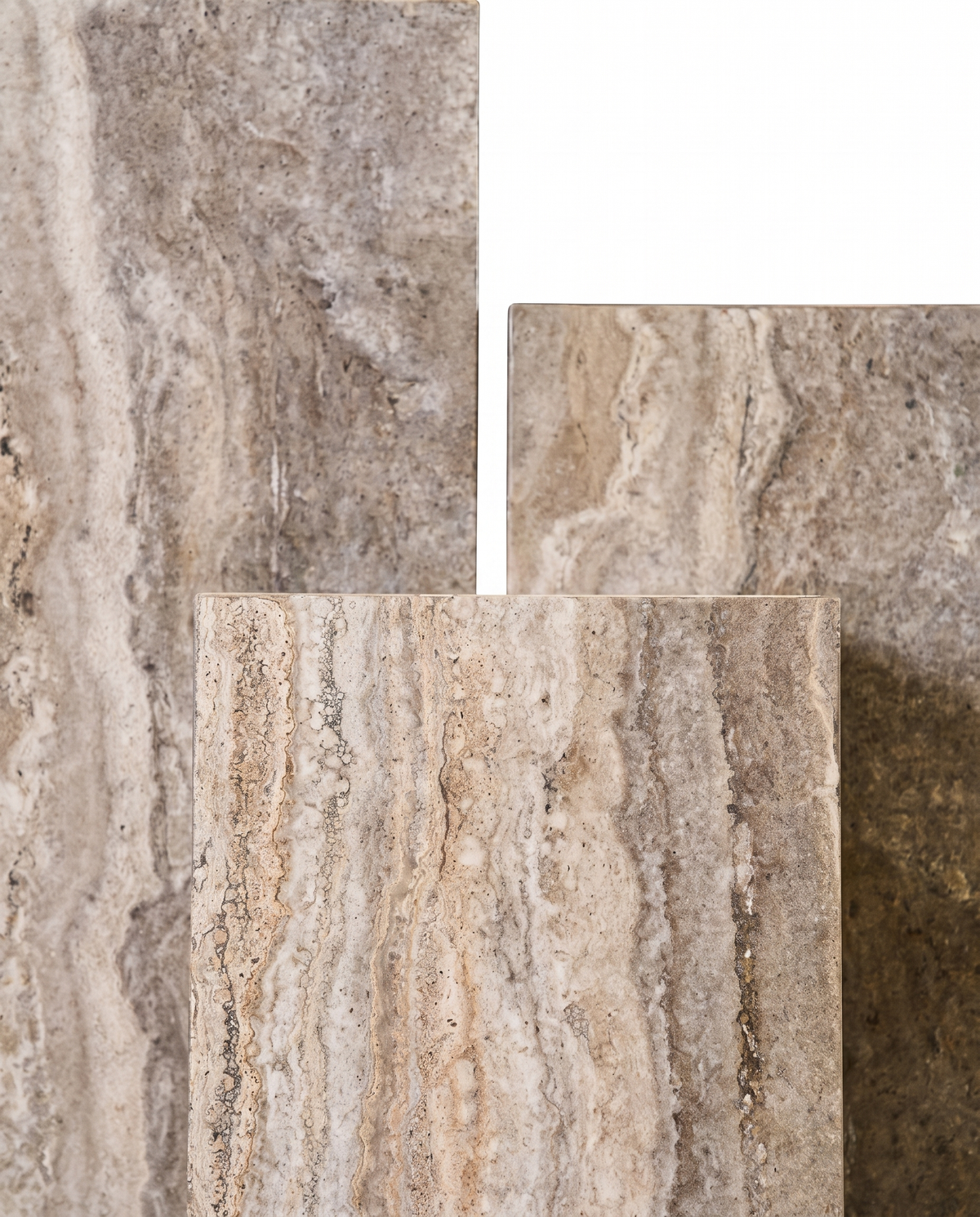 The Monolith Trio Pedestals - Textured Griege