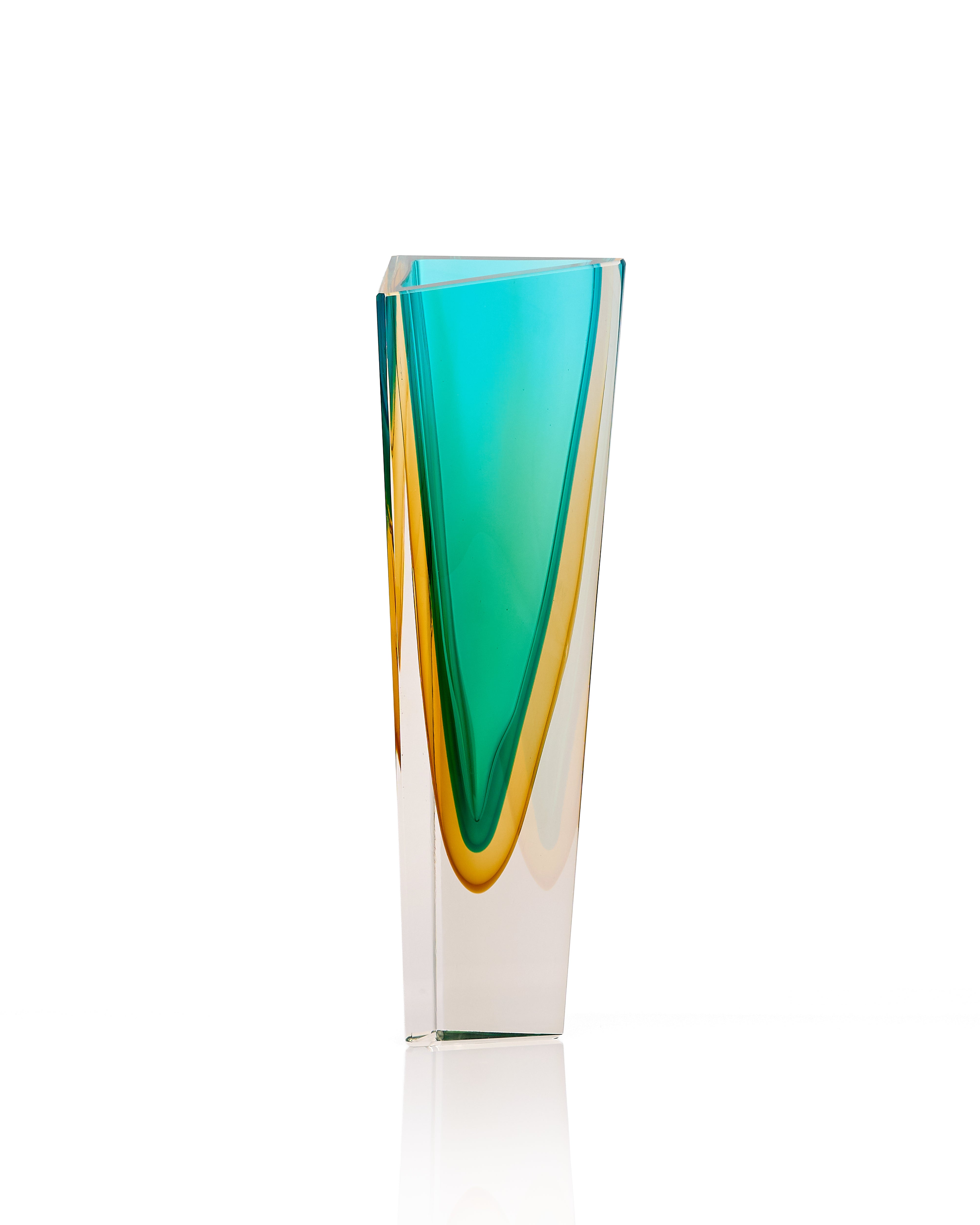 Willow Diamond Cut Crystal Vase