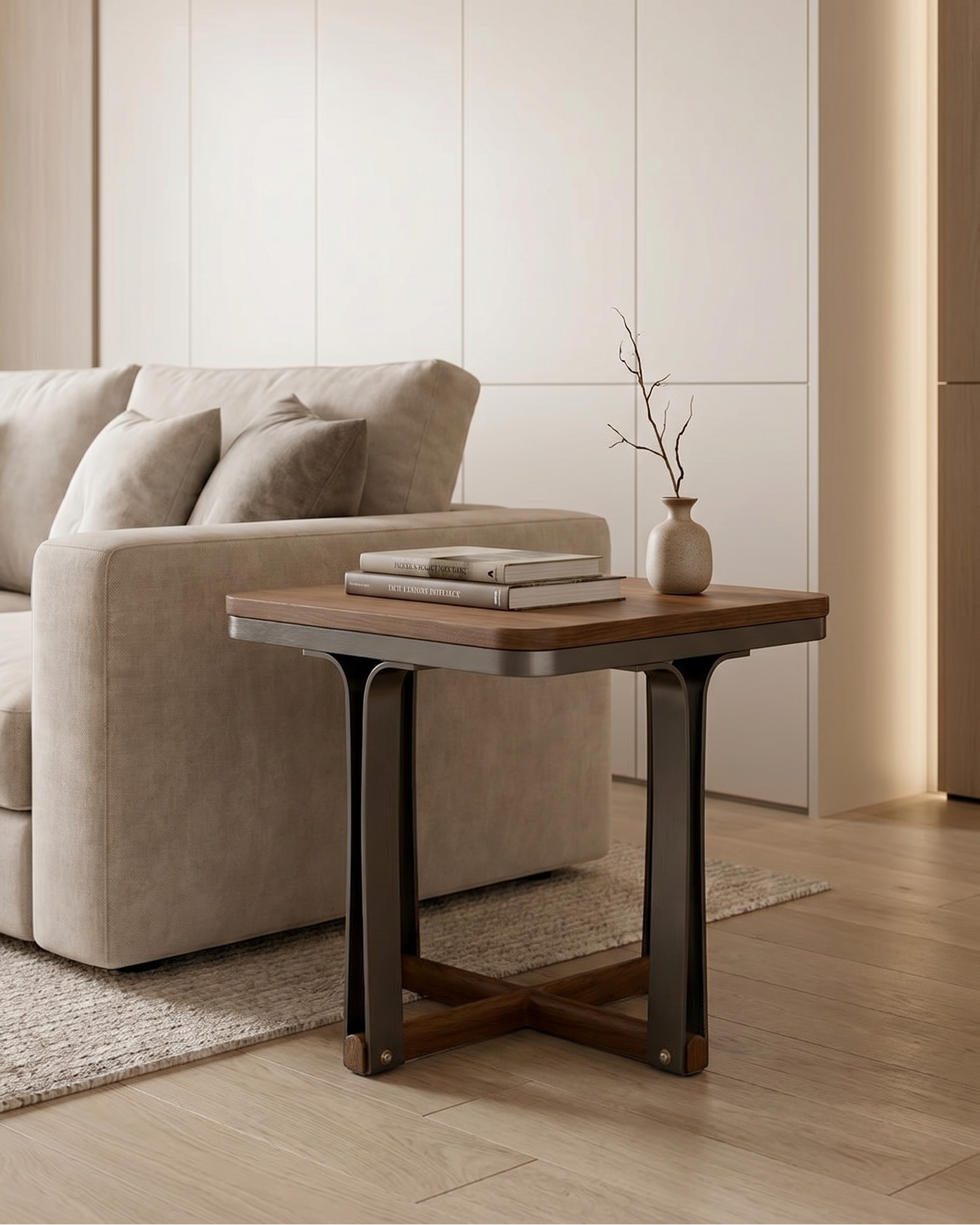 Annie Tetra Wood Side Table