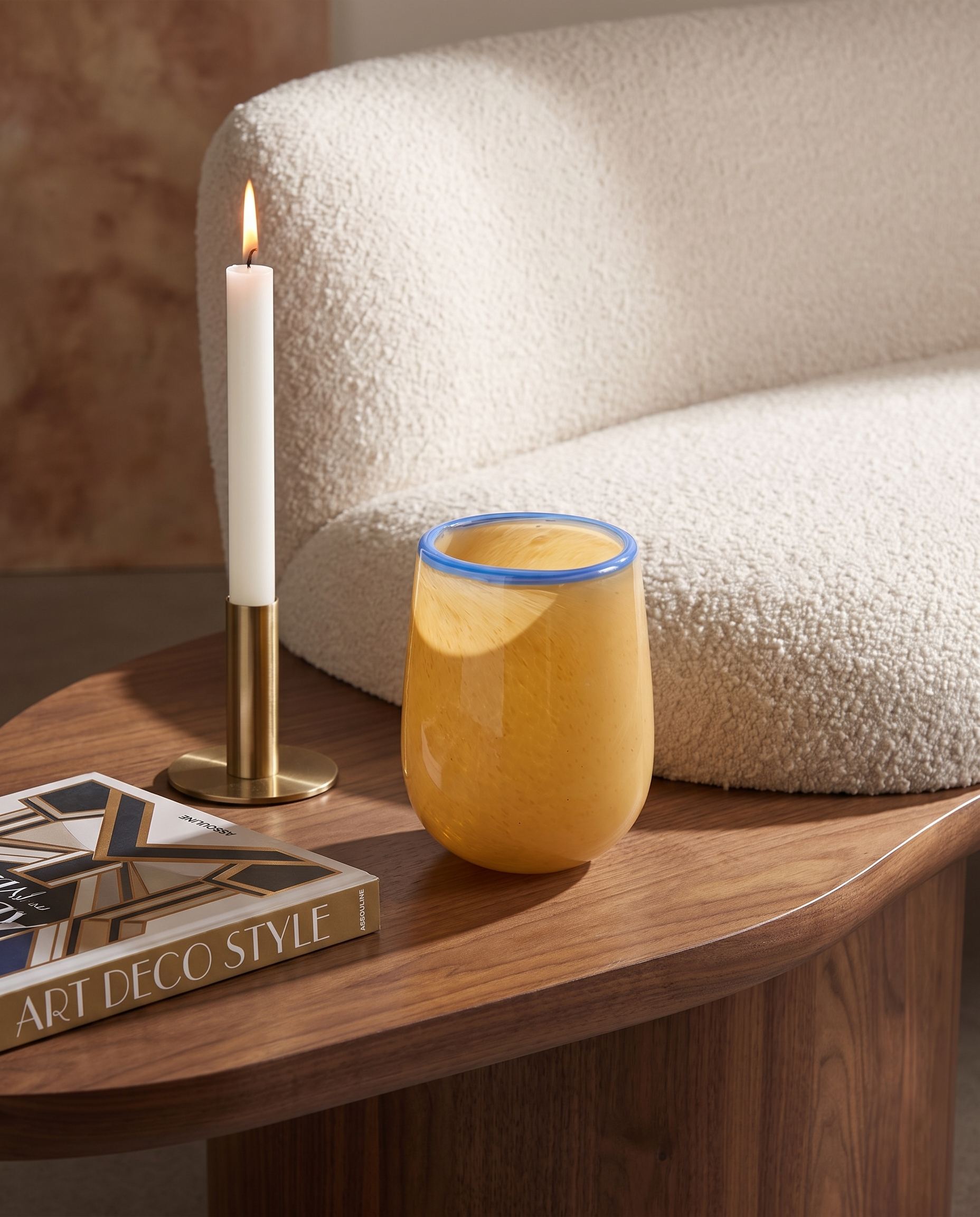 Prism Dusky Retro Beige Vase