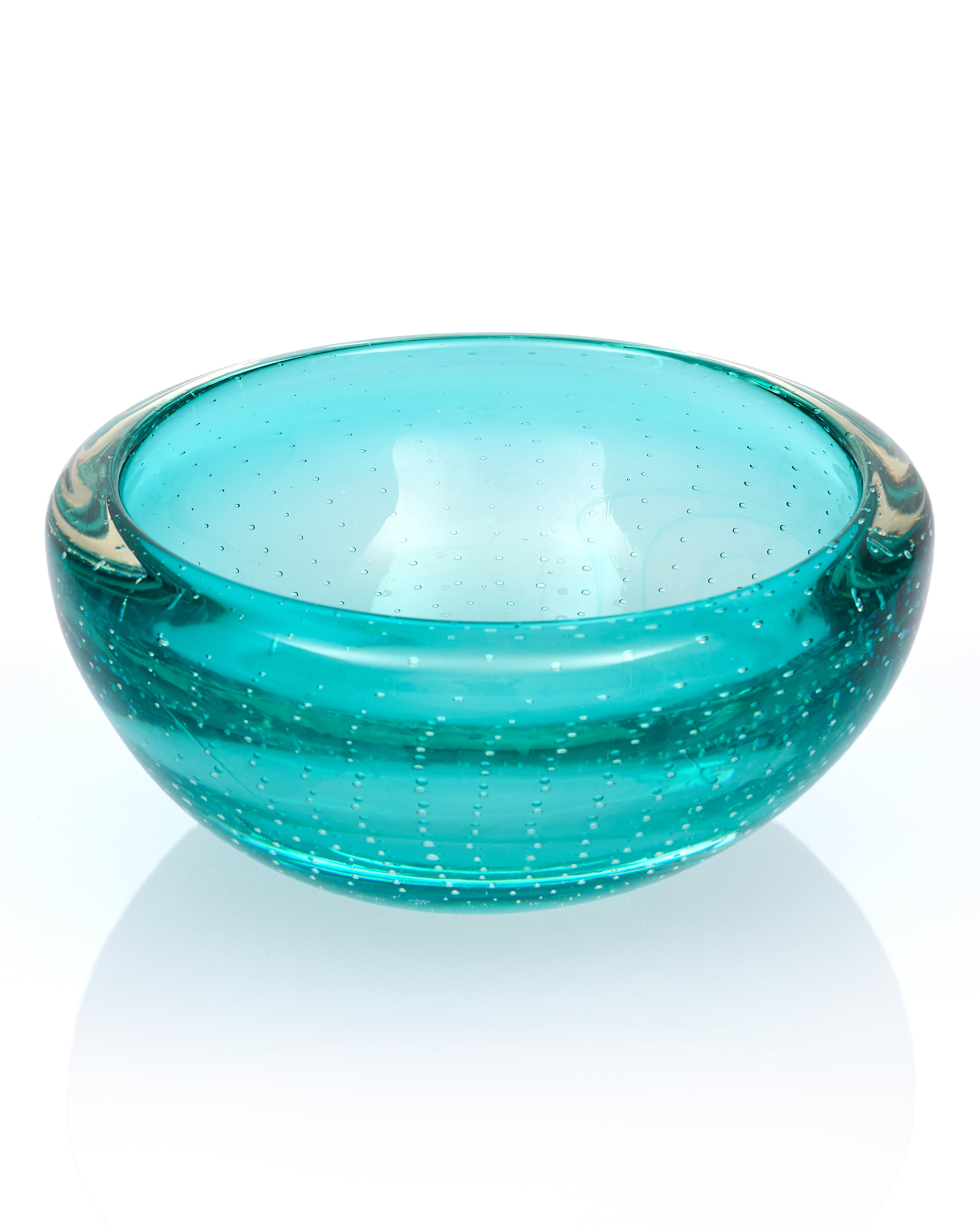 Elaris Teal Crystal Glass Vase