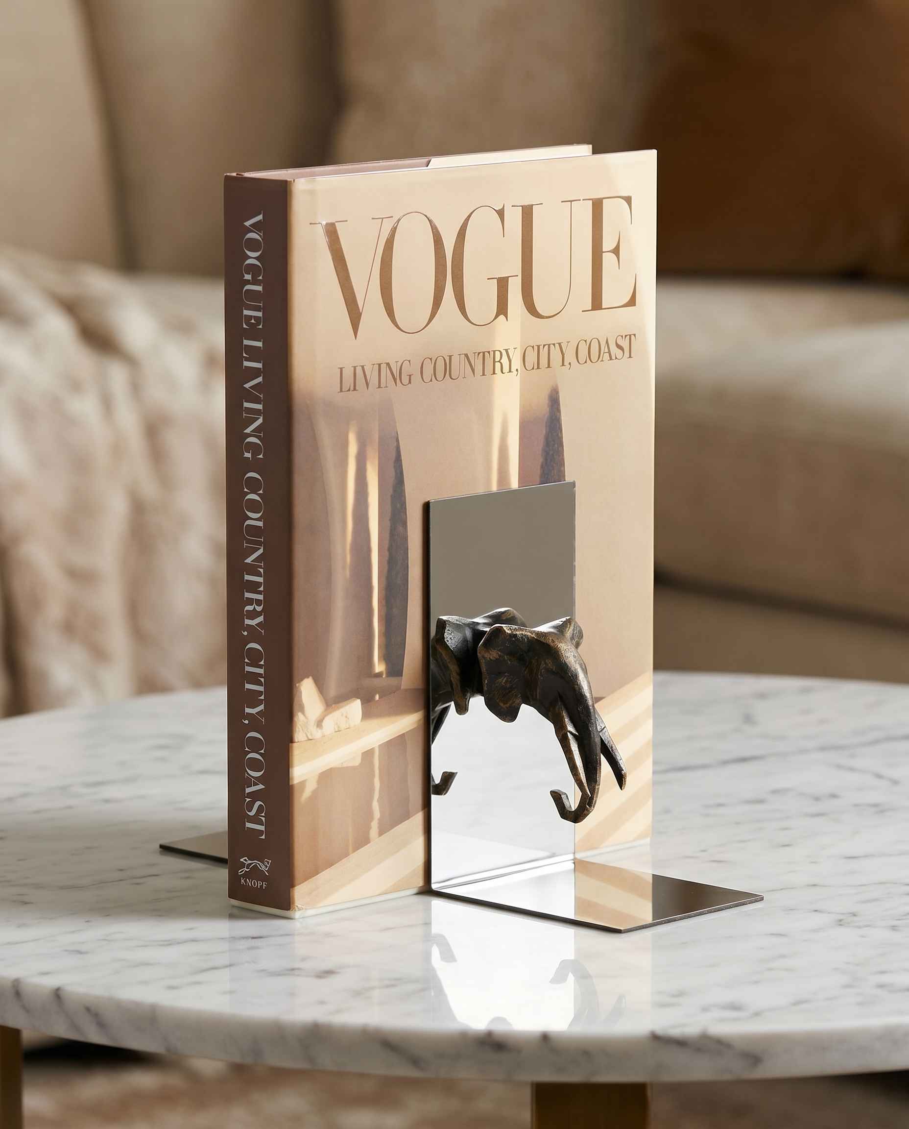 Antique Elephant Bookend