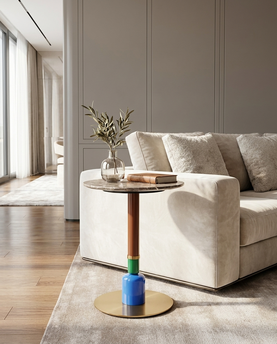 Elle Pillar Side Table