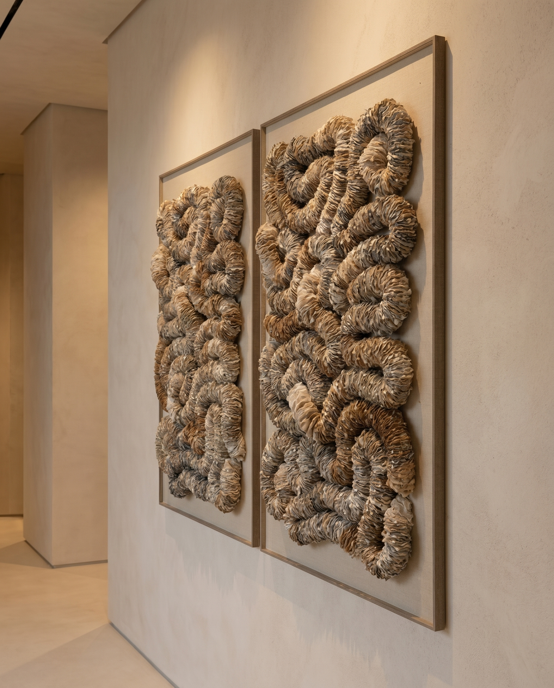 Eternity Hand-Formed Paper Wall Art with Solid Frame