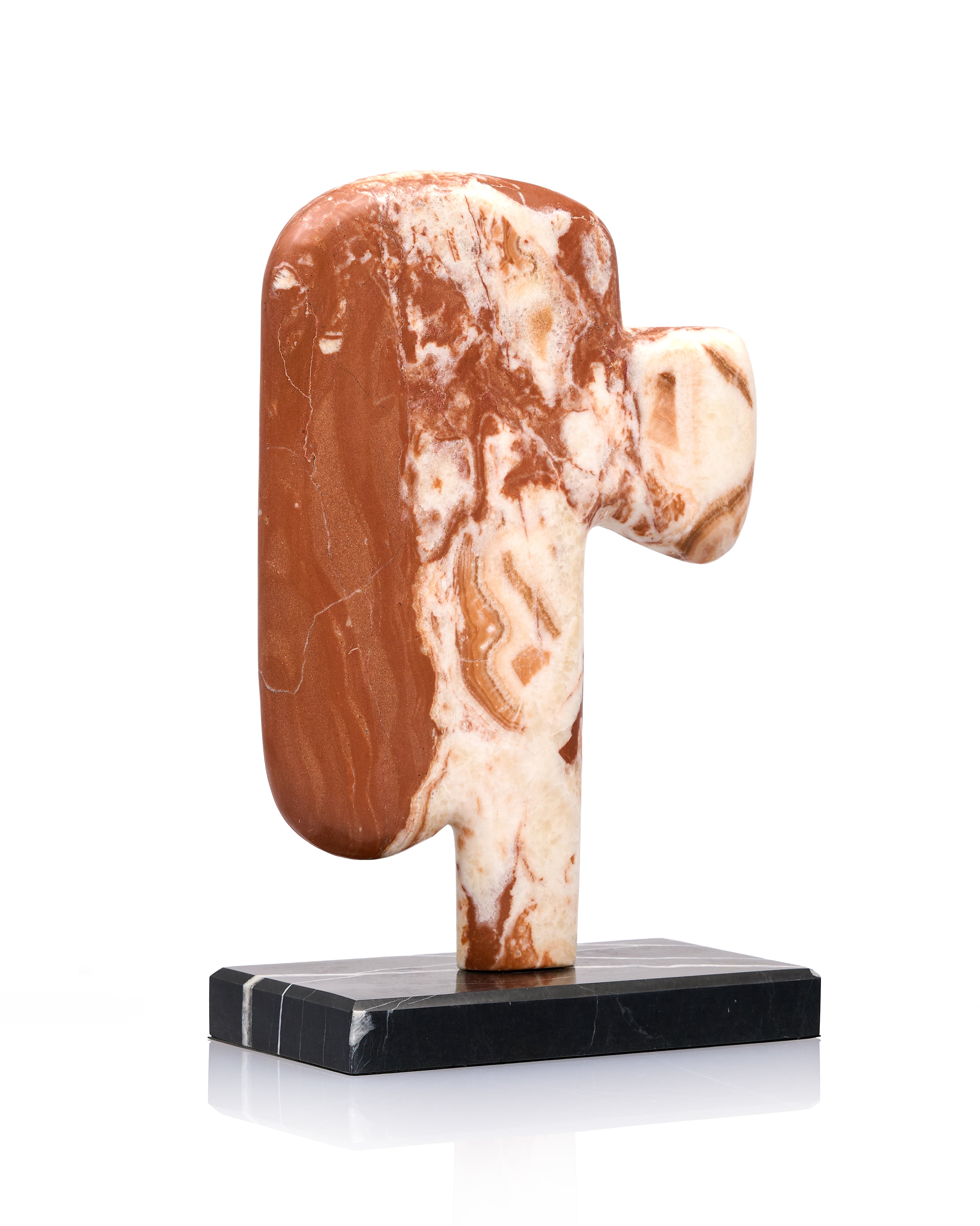 Silent Expression Marble Sculpture French Red II