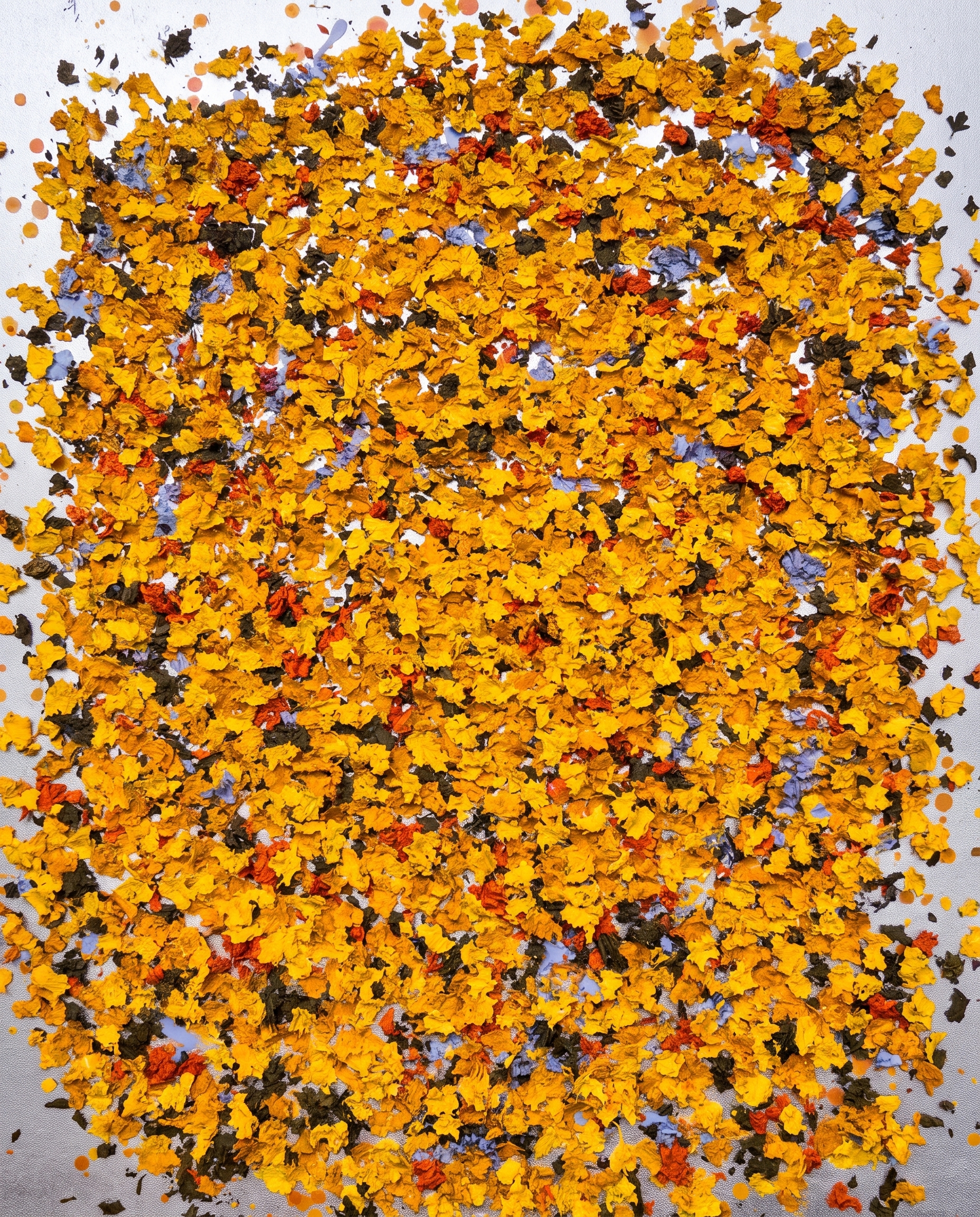 Golden Blooms - Floral Blossom Modern Wallart
