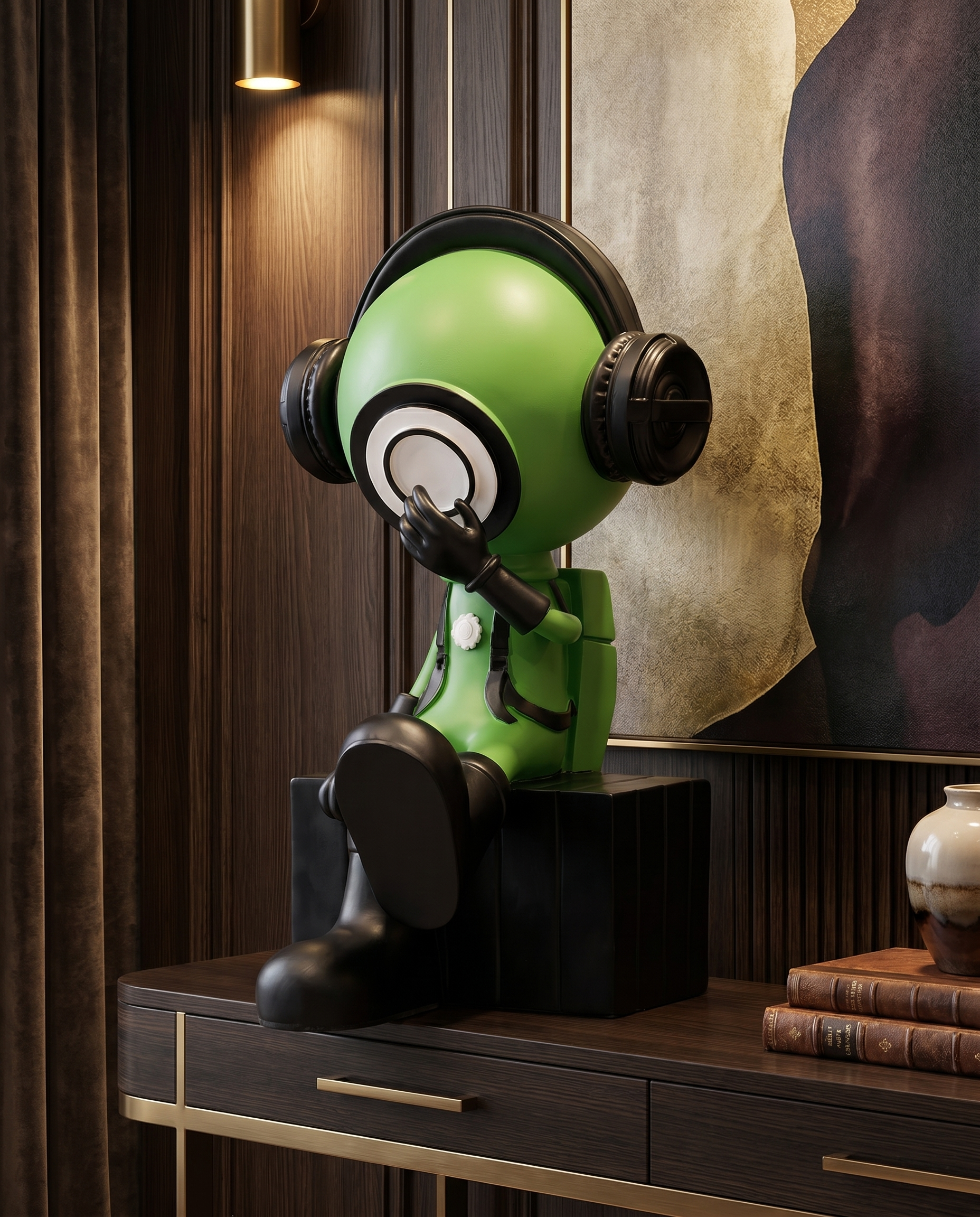 Rio Cool Green Astronaut Figurine