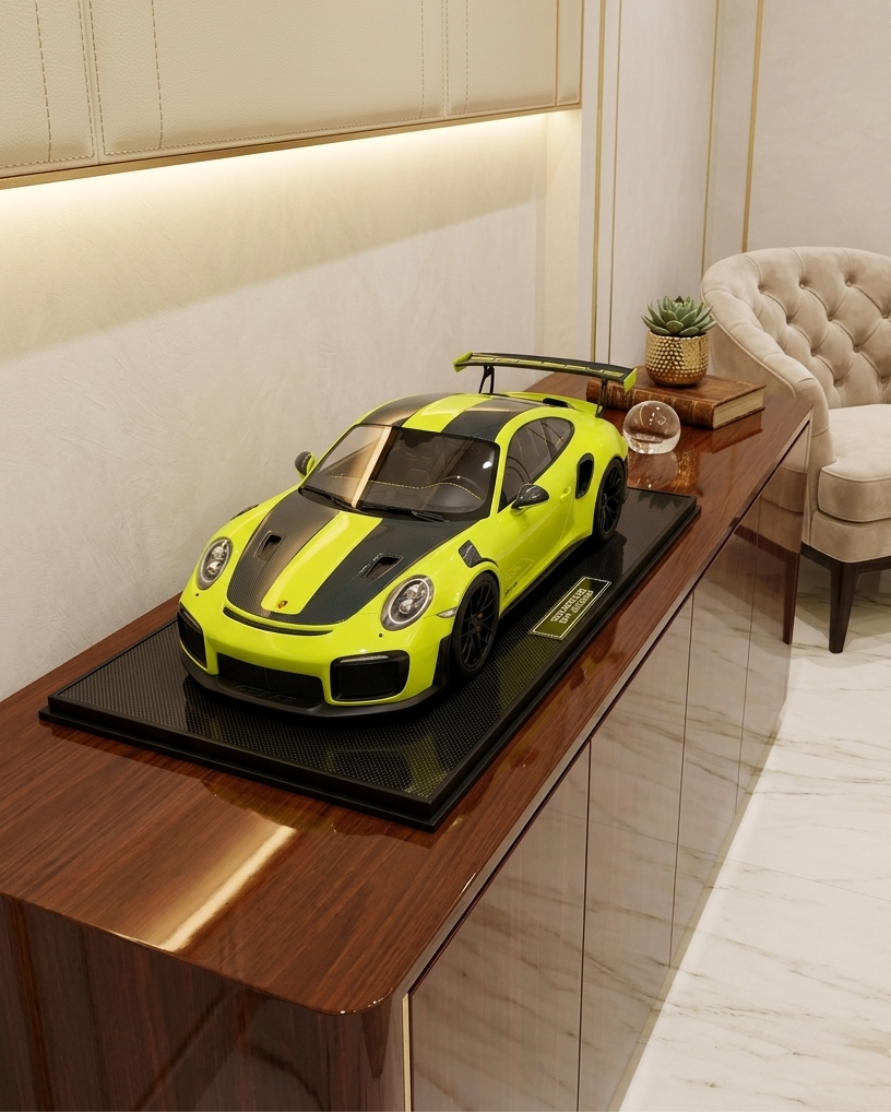 Porsche 911 GT2RS Acid Green Limited Edition (13/20) 1:8 Scale Model