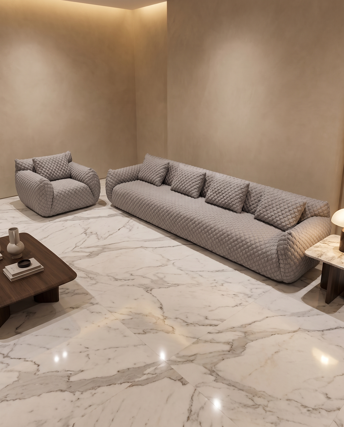 Cielo Comfy Sofa - Grey