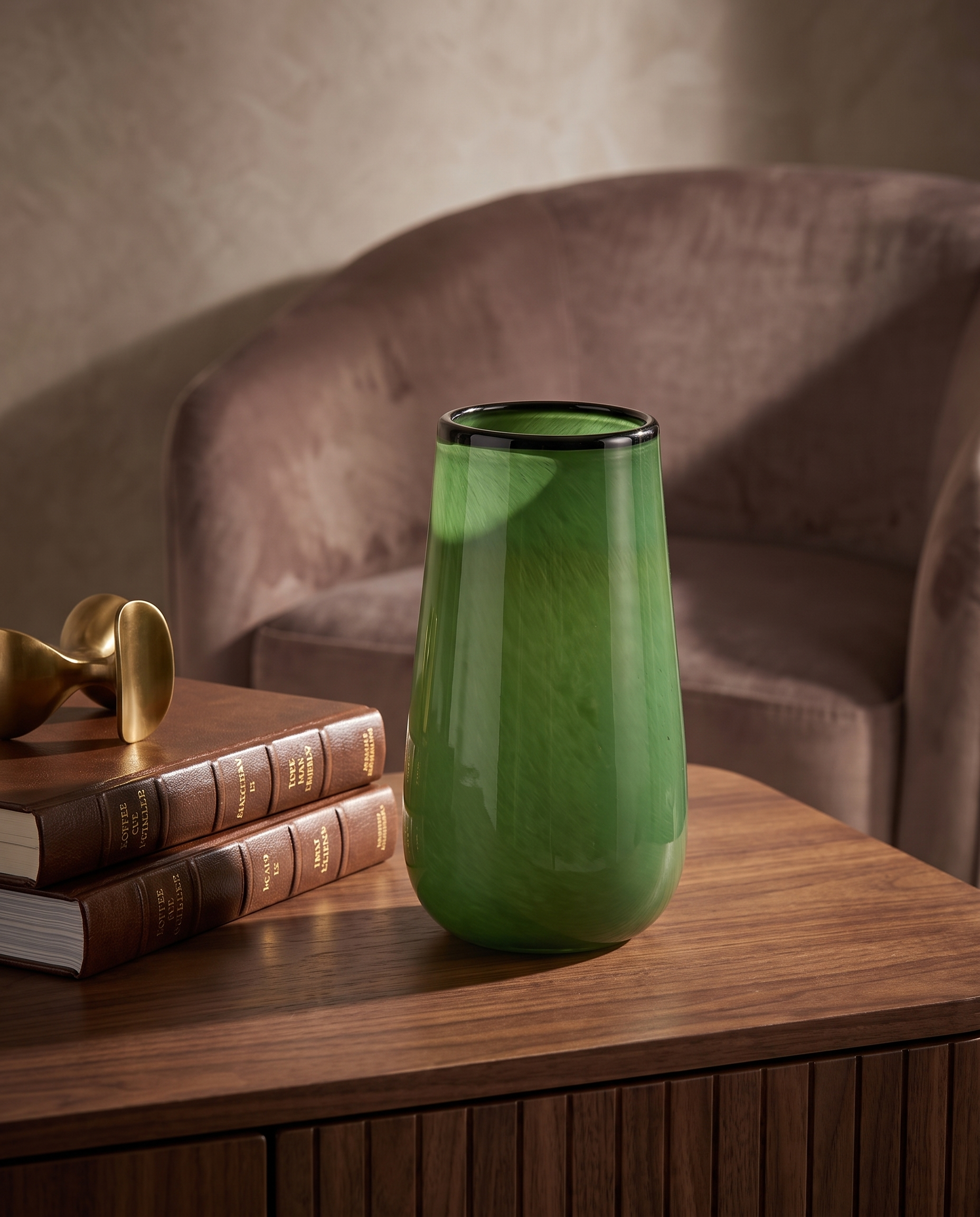 Heirloom Palm Green Retro Vase