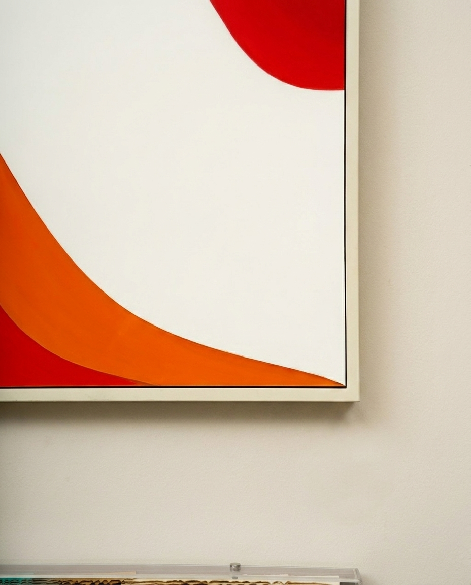 Crimson Currents - Abstract Acrylic Wall Art