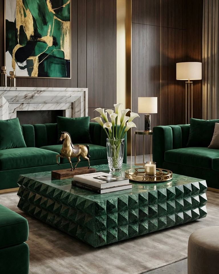 Modern Green Coffee Table