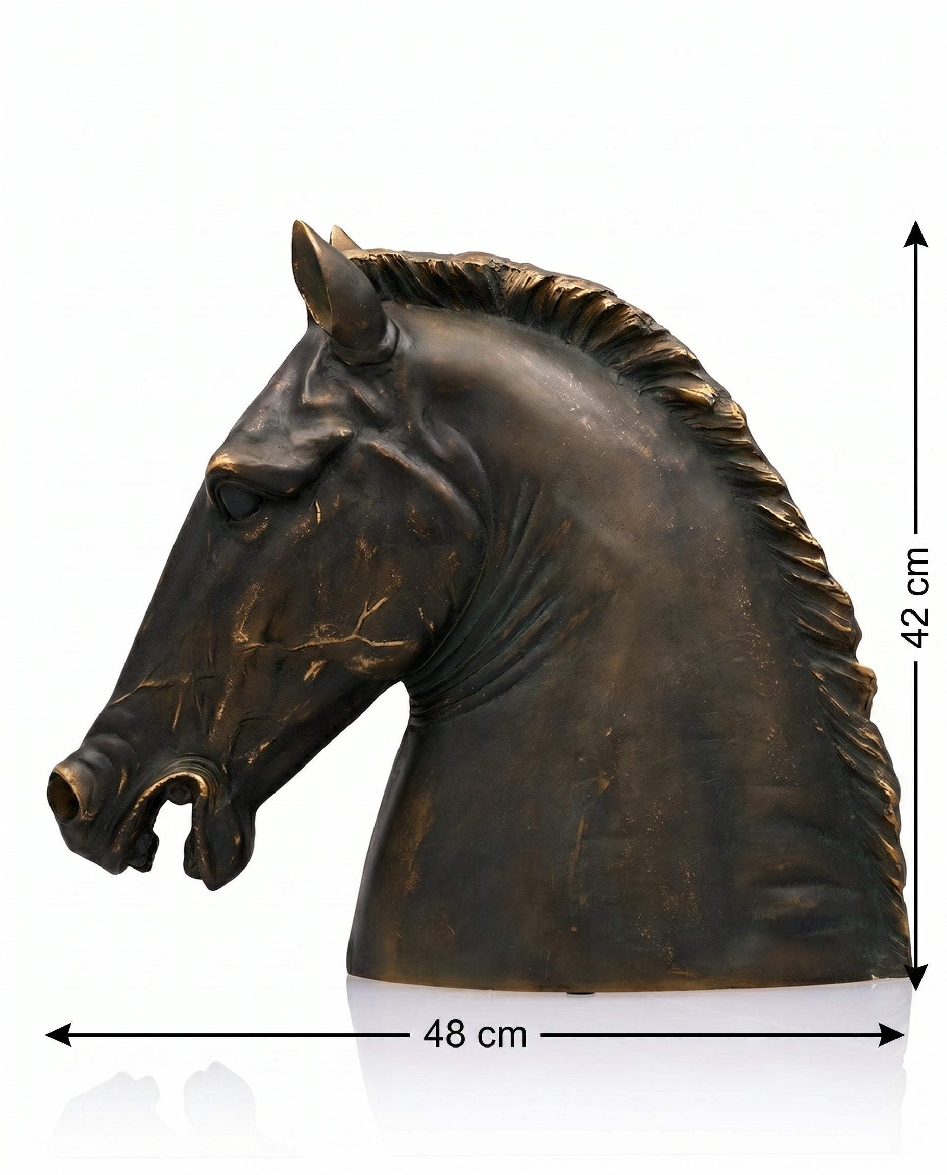 Timber Majesty Horse Head Resin Sculpture