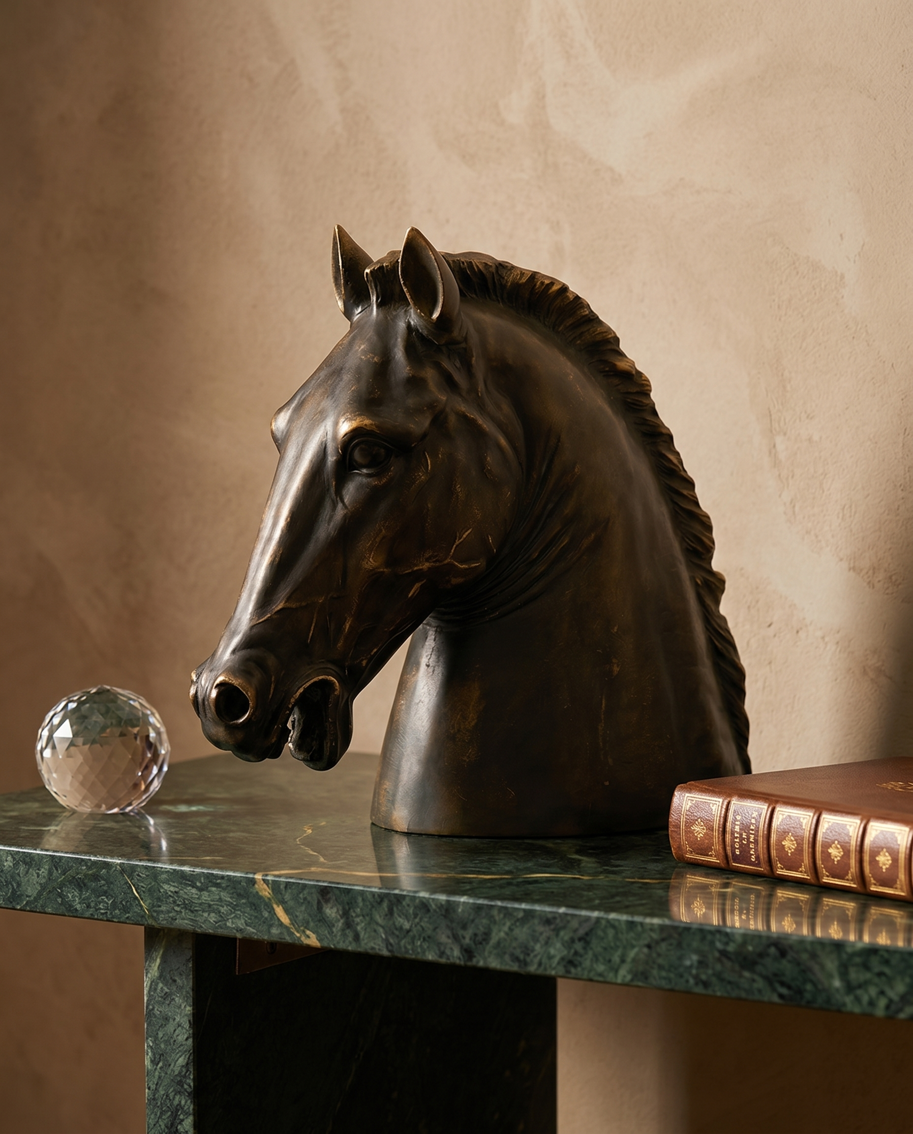 Timber Majesty Horse Head Resin Sculpture