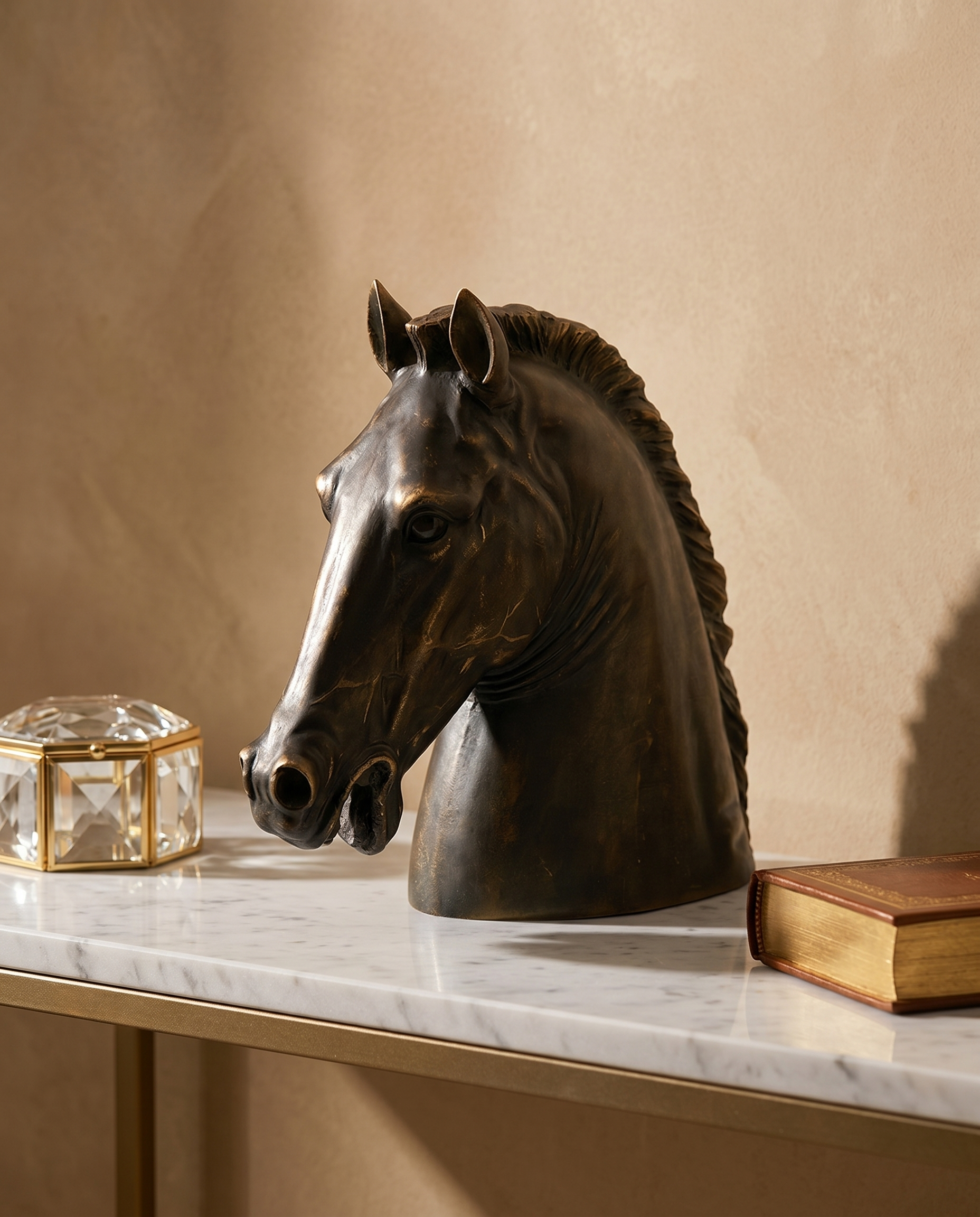Timber Majesty Horse Head Resin Sculpture