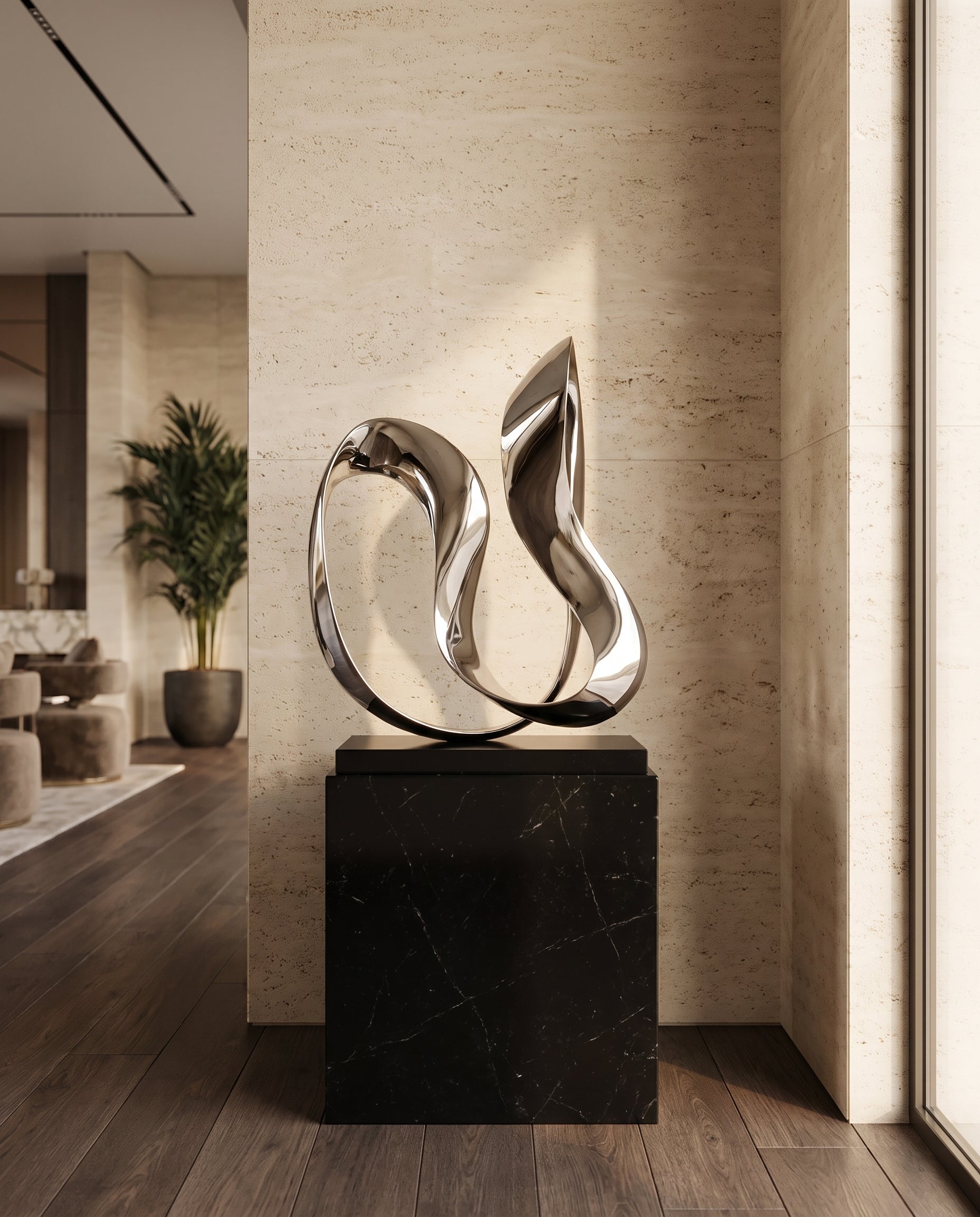 Infinite Large Sculpture - Silver