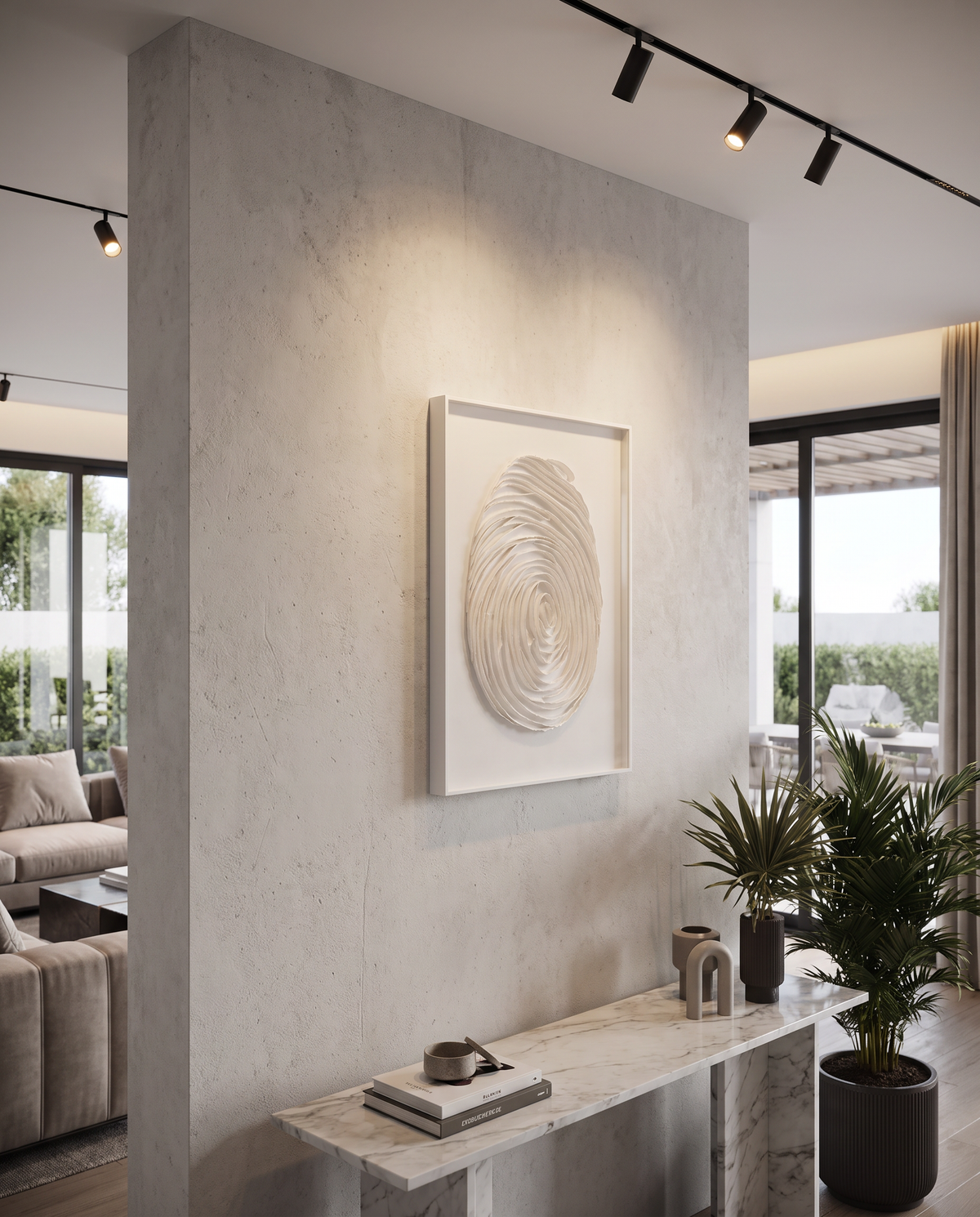 Ivory Imprint - Abstract Wallart