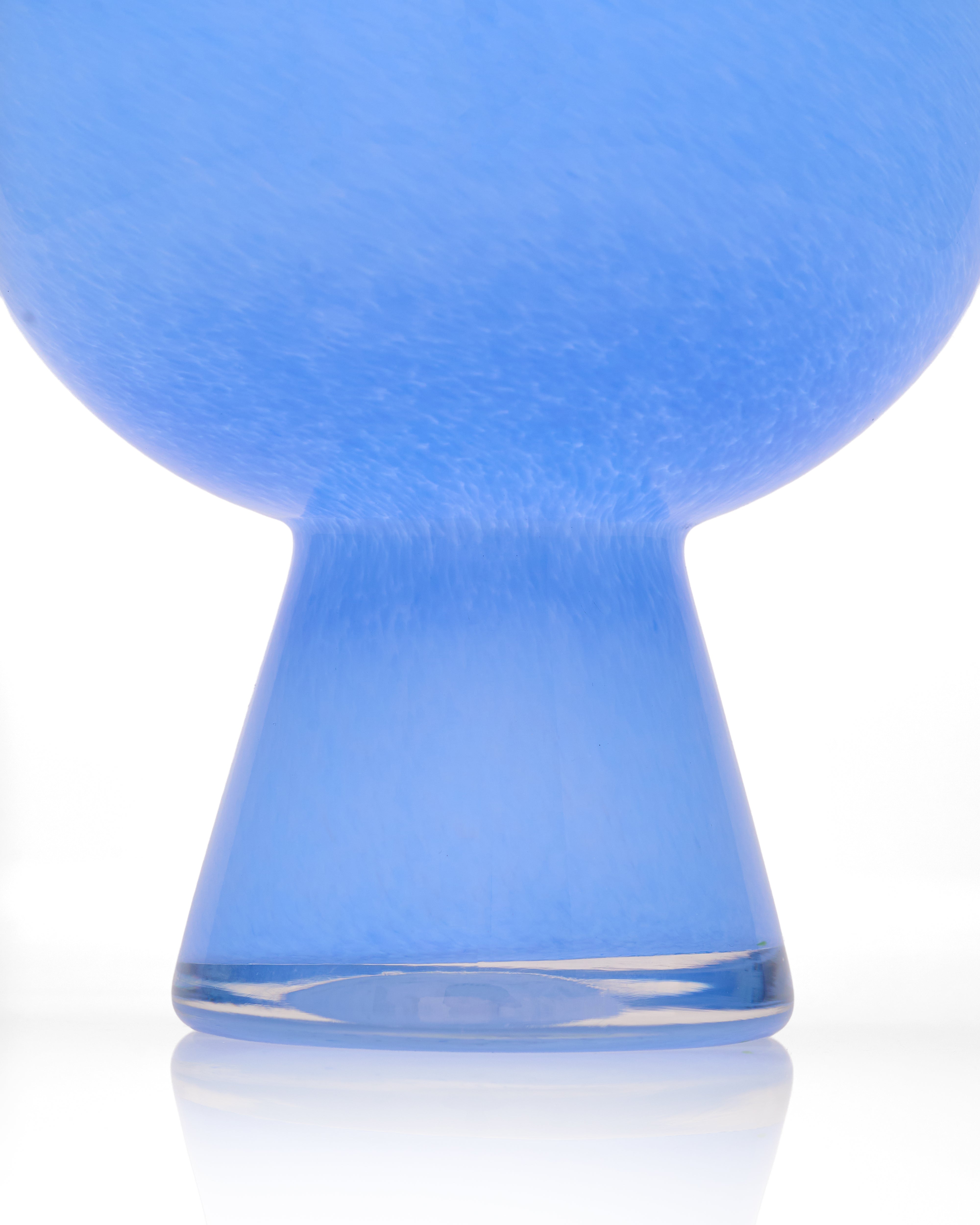 Eliana Blue Conical Vase Small