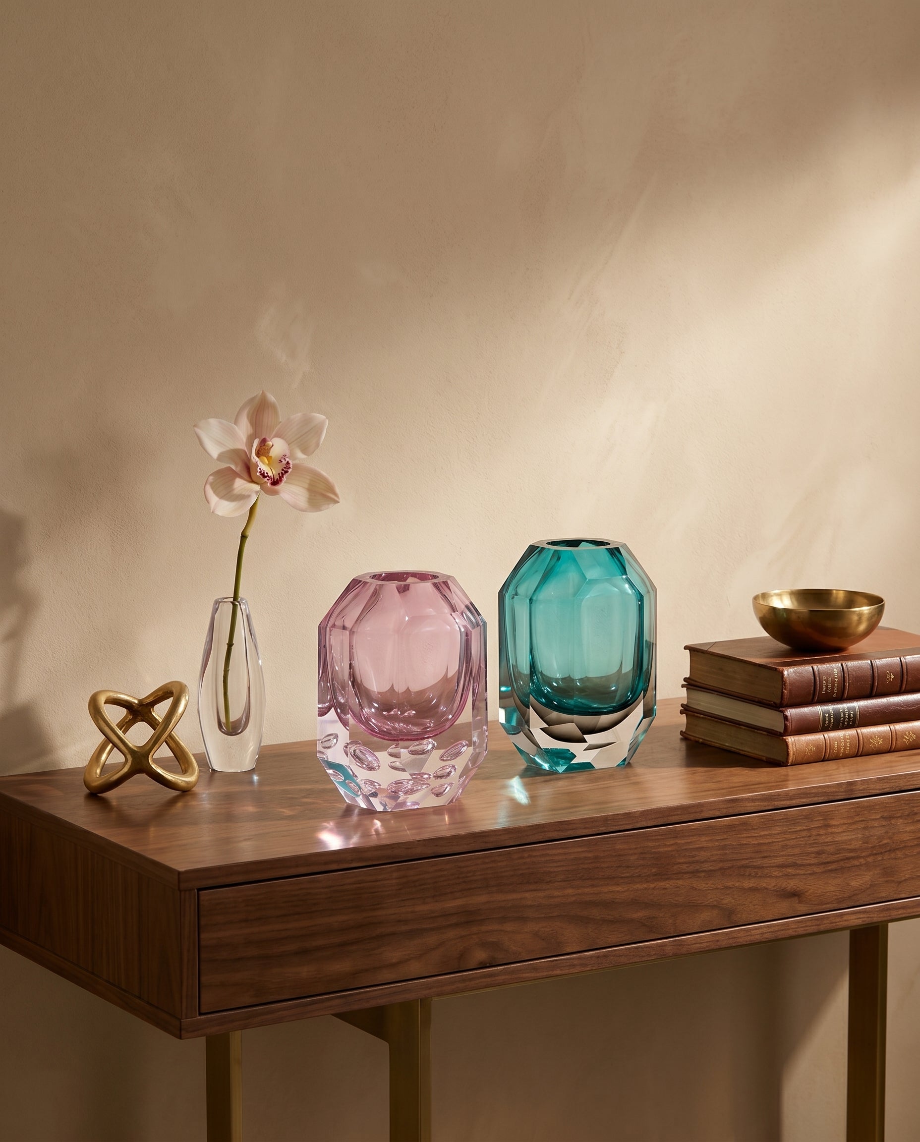 Luminex Crsytal Vase Decor Set