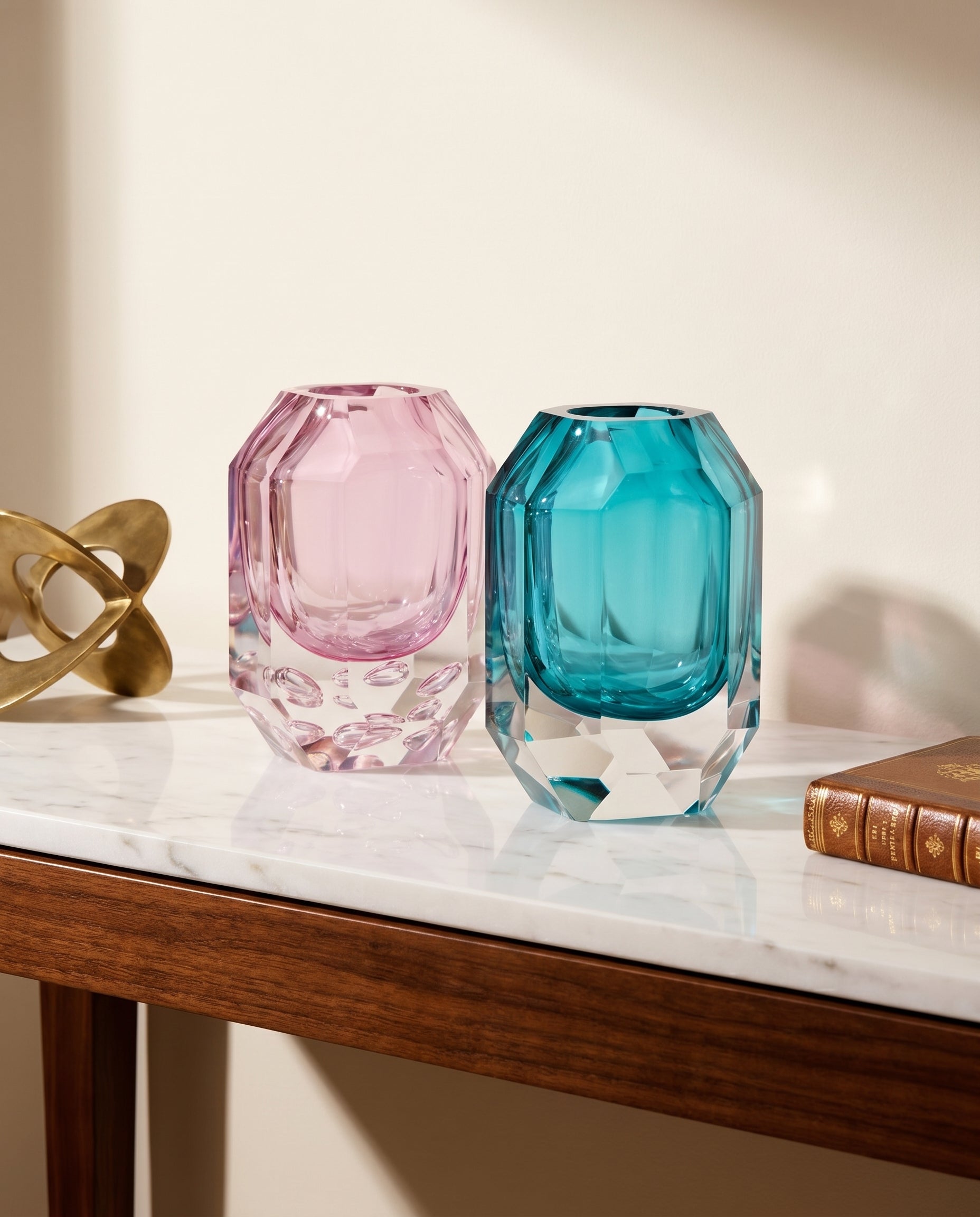 Luminex Crsytal Vase Decor Set