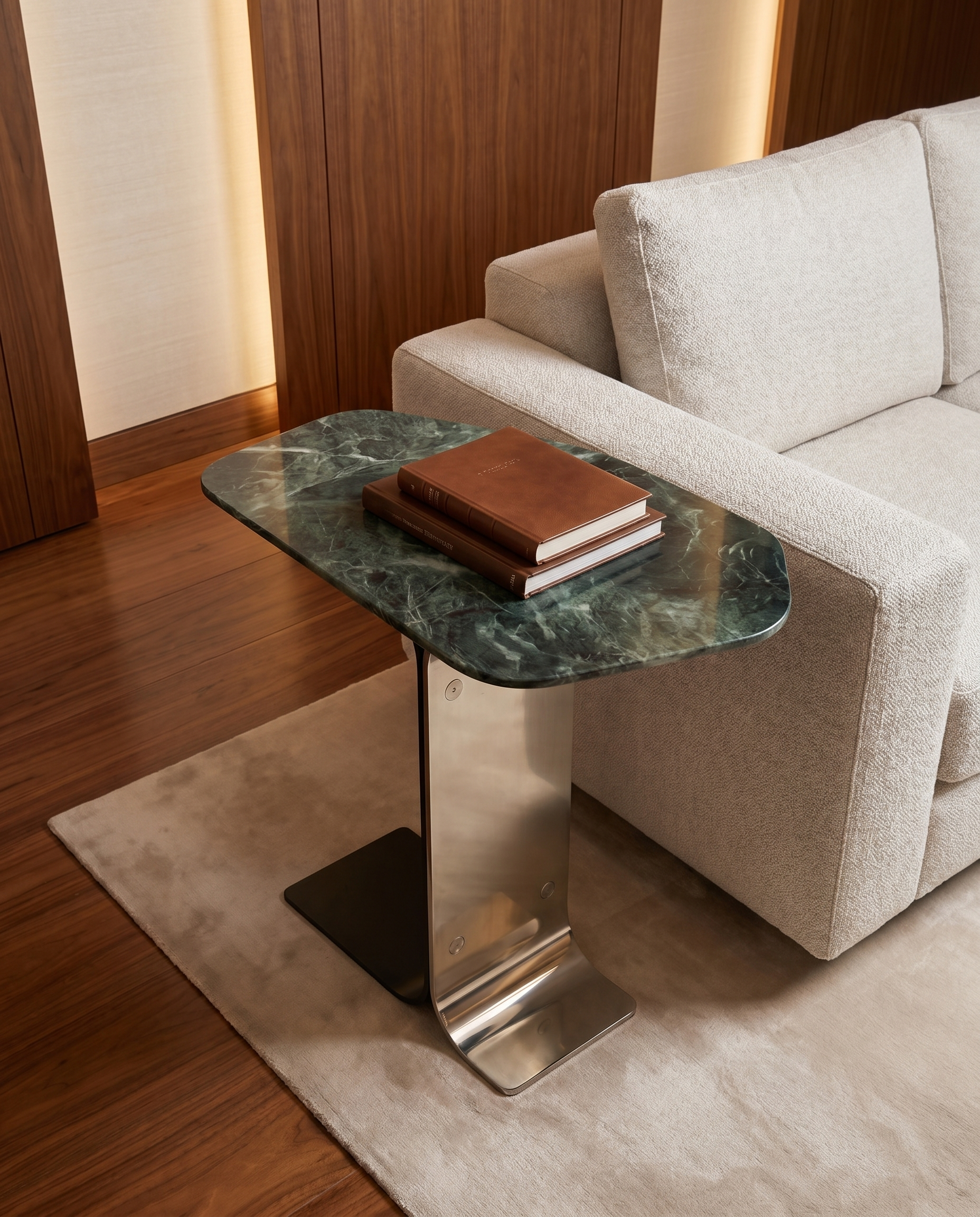 Baku Irish Green Marble Side Table