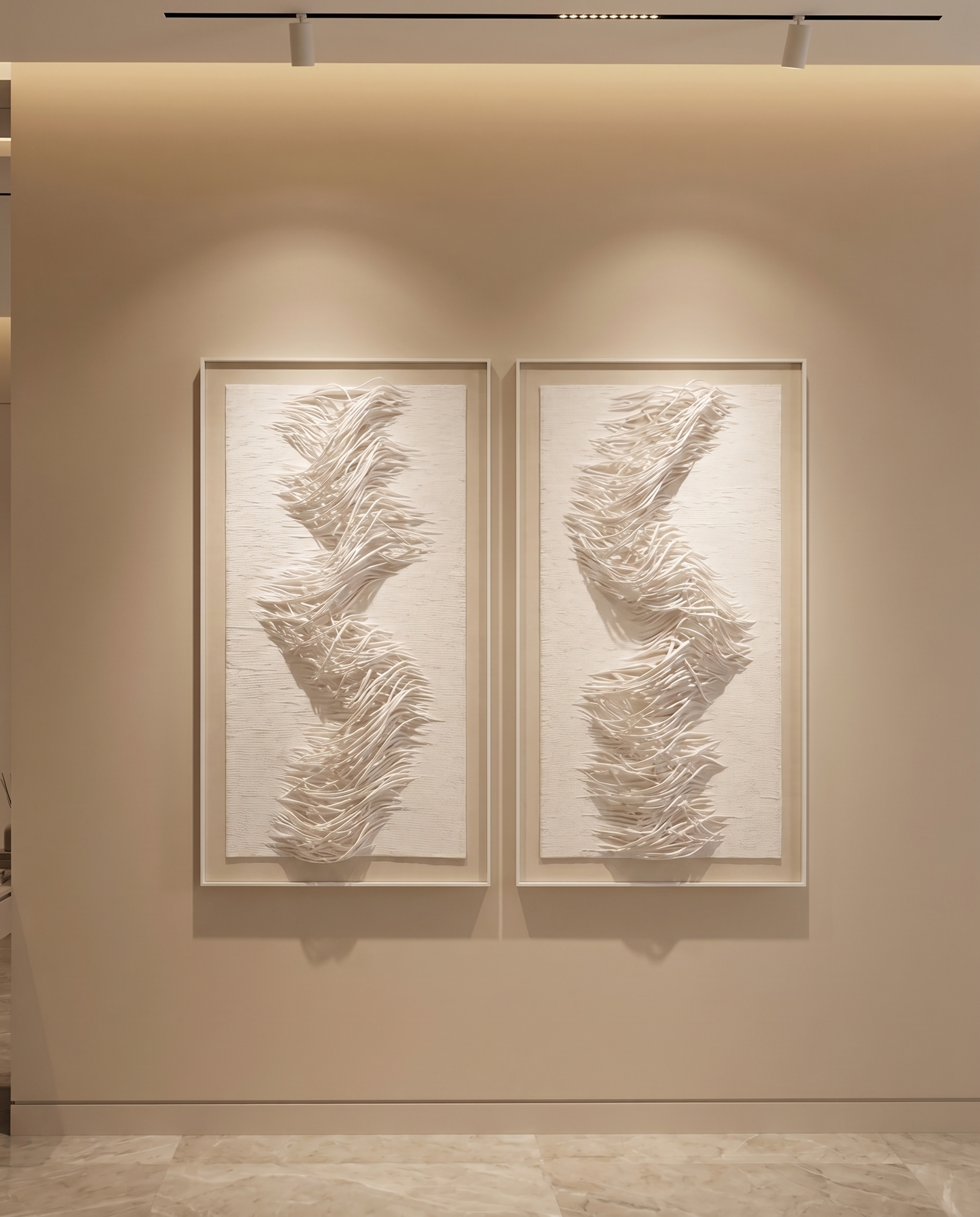 Cascading Harmony - Modern Luxury Wallart