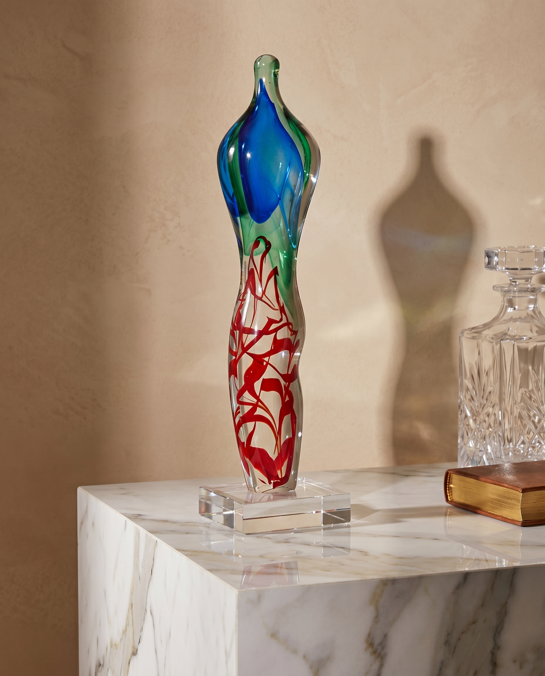 Vivid Essence Hand-Blown Glass Figurine