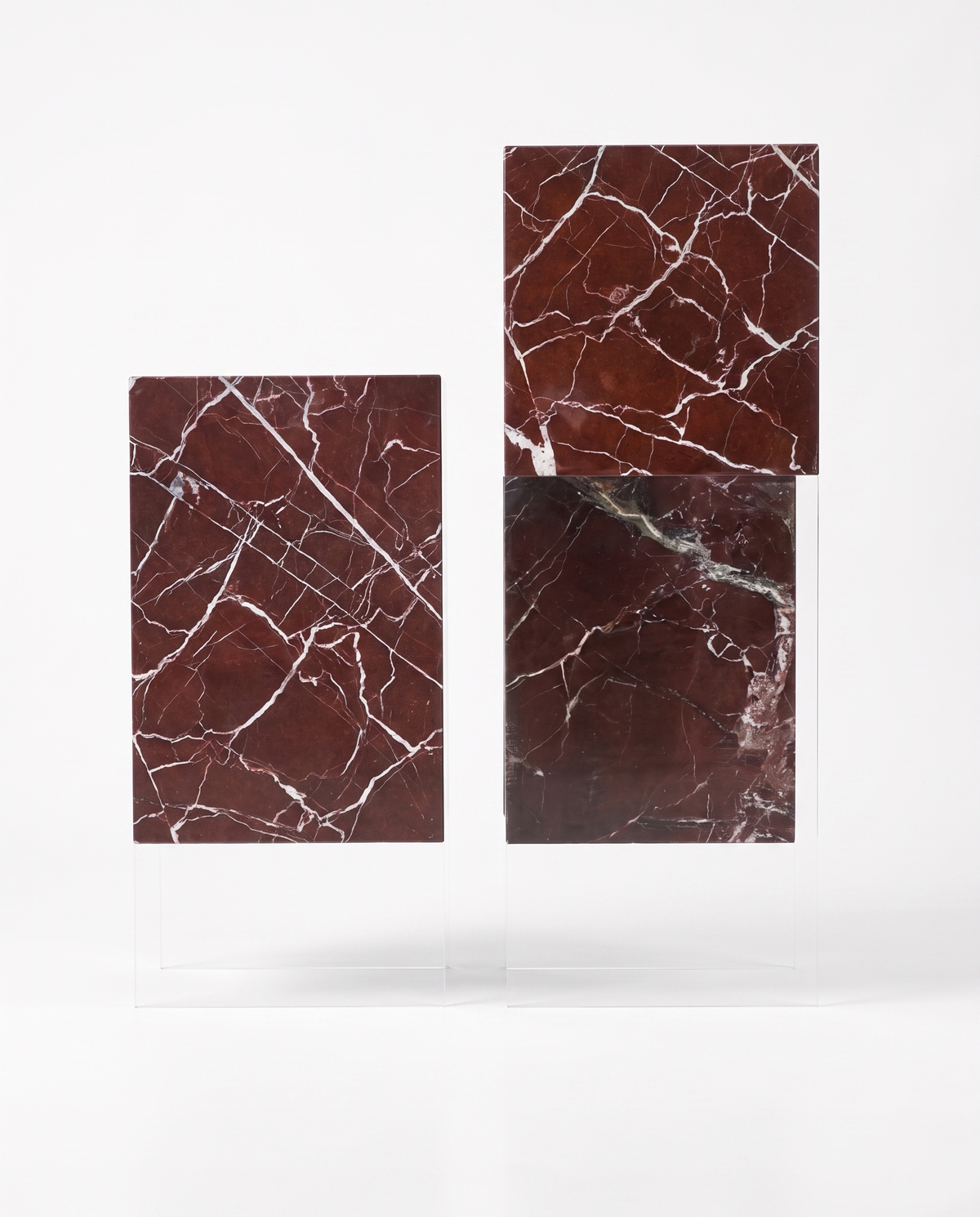 Petram Air Pedestal - Transparent Maroon