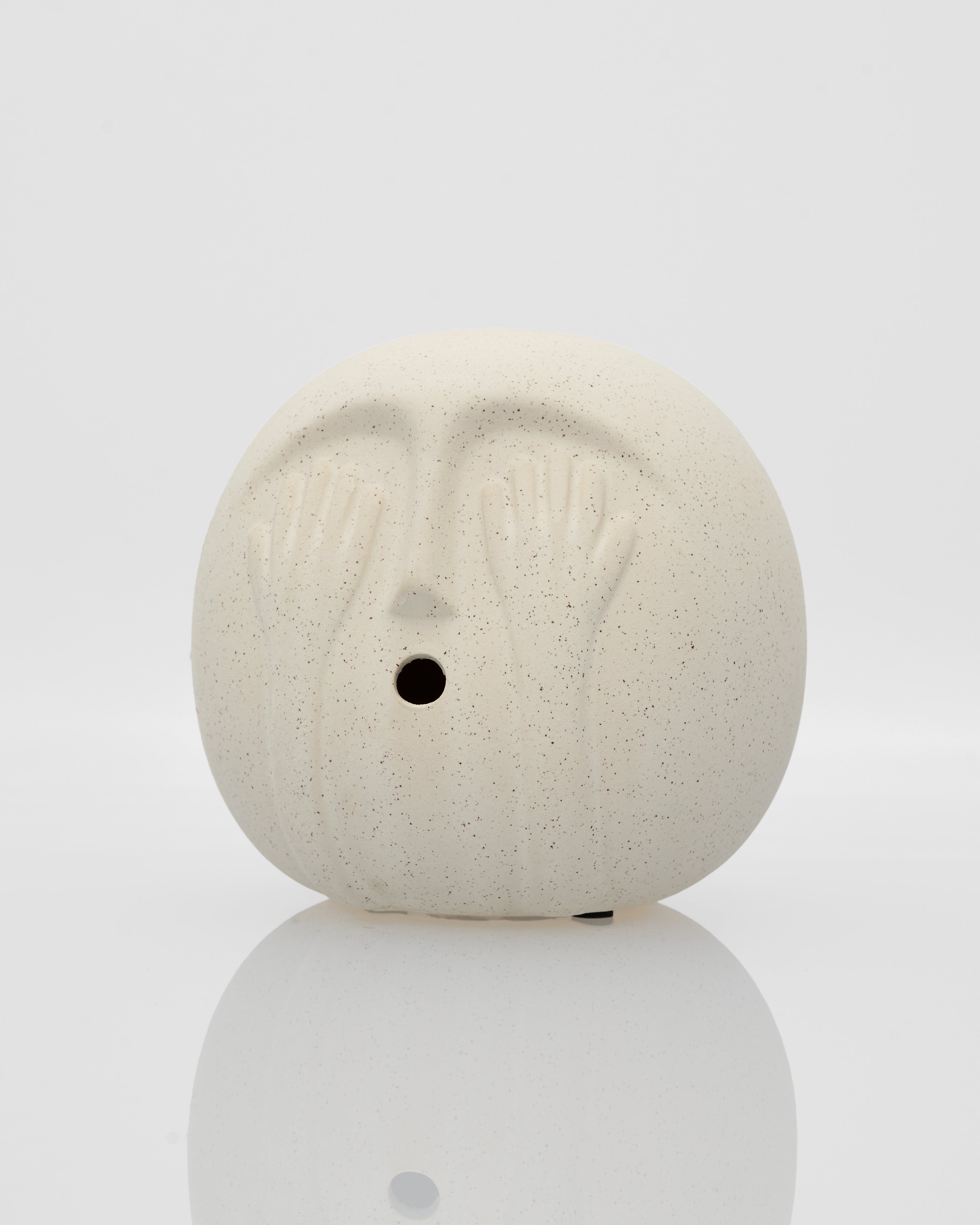 Side view of Minimalist Three Virtues sculpture highlighting balanced proportions and elegant minimalist design
