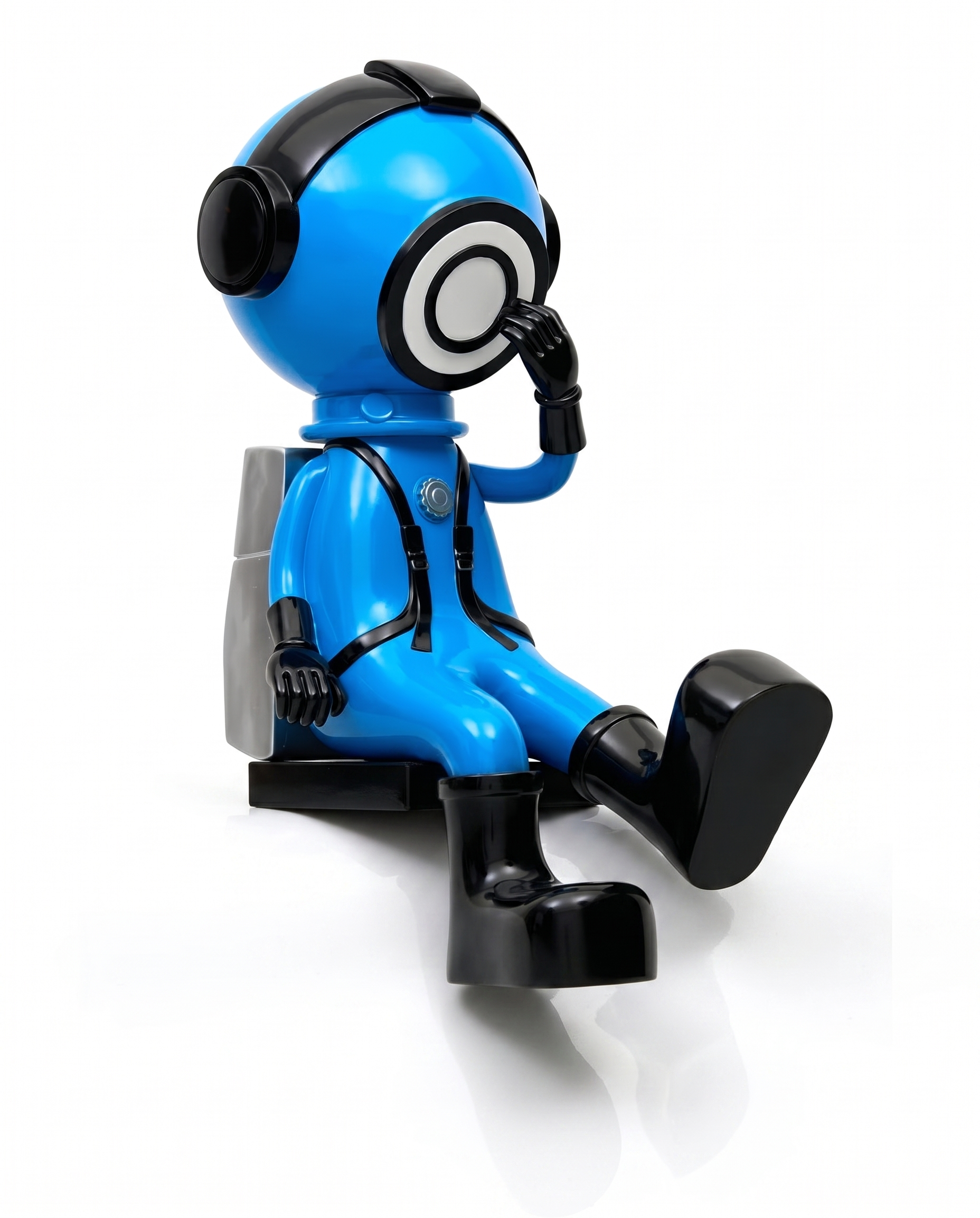 Modern Astro Blue Large Figurine (Without Pedestal)