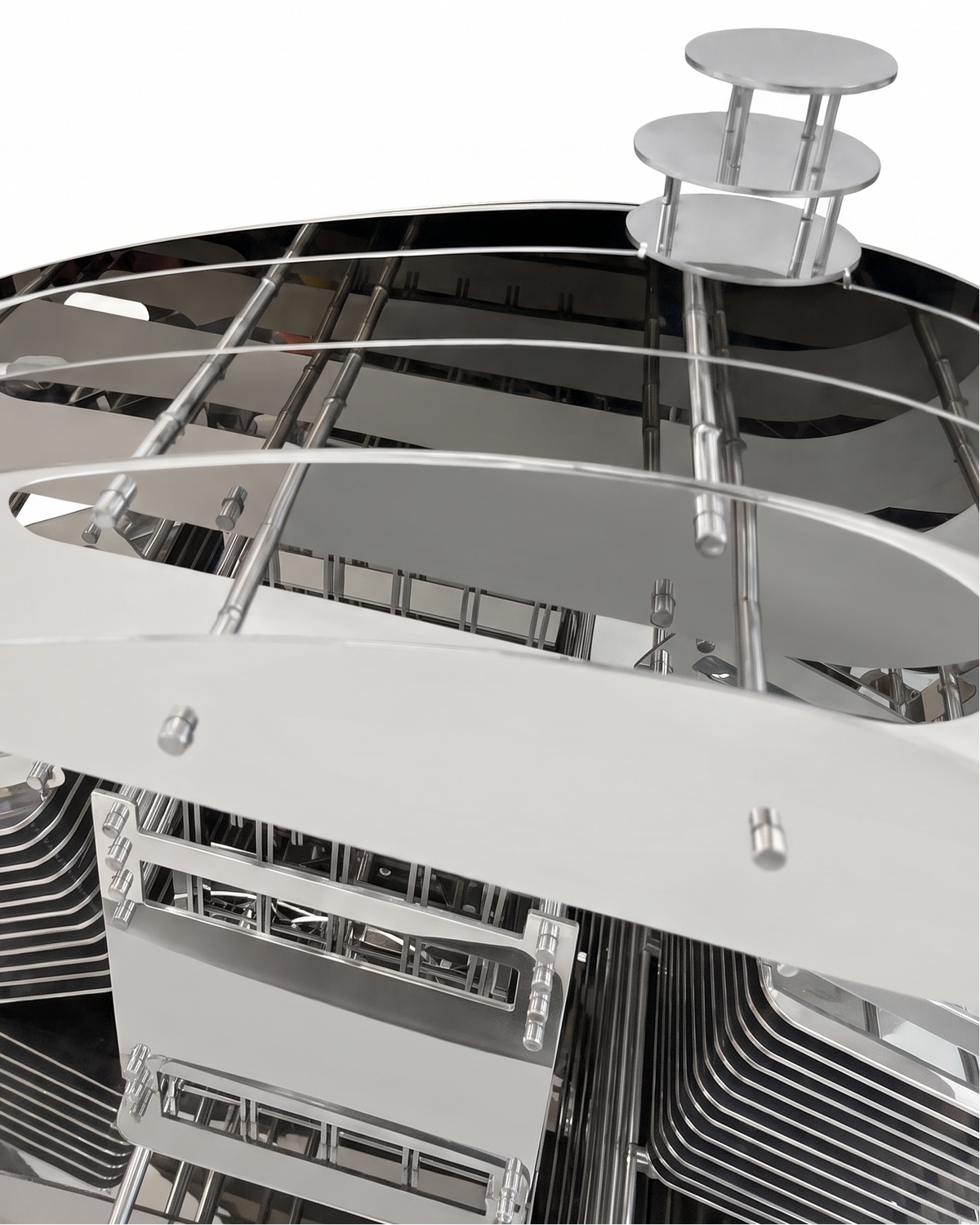 Motobike Stainless Steel Large Sculpture