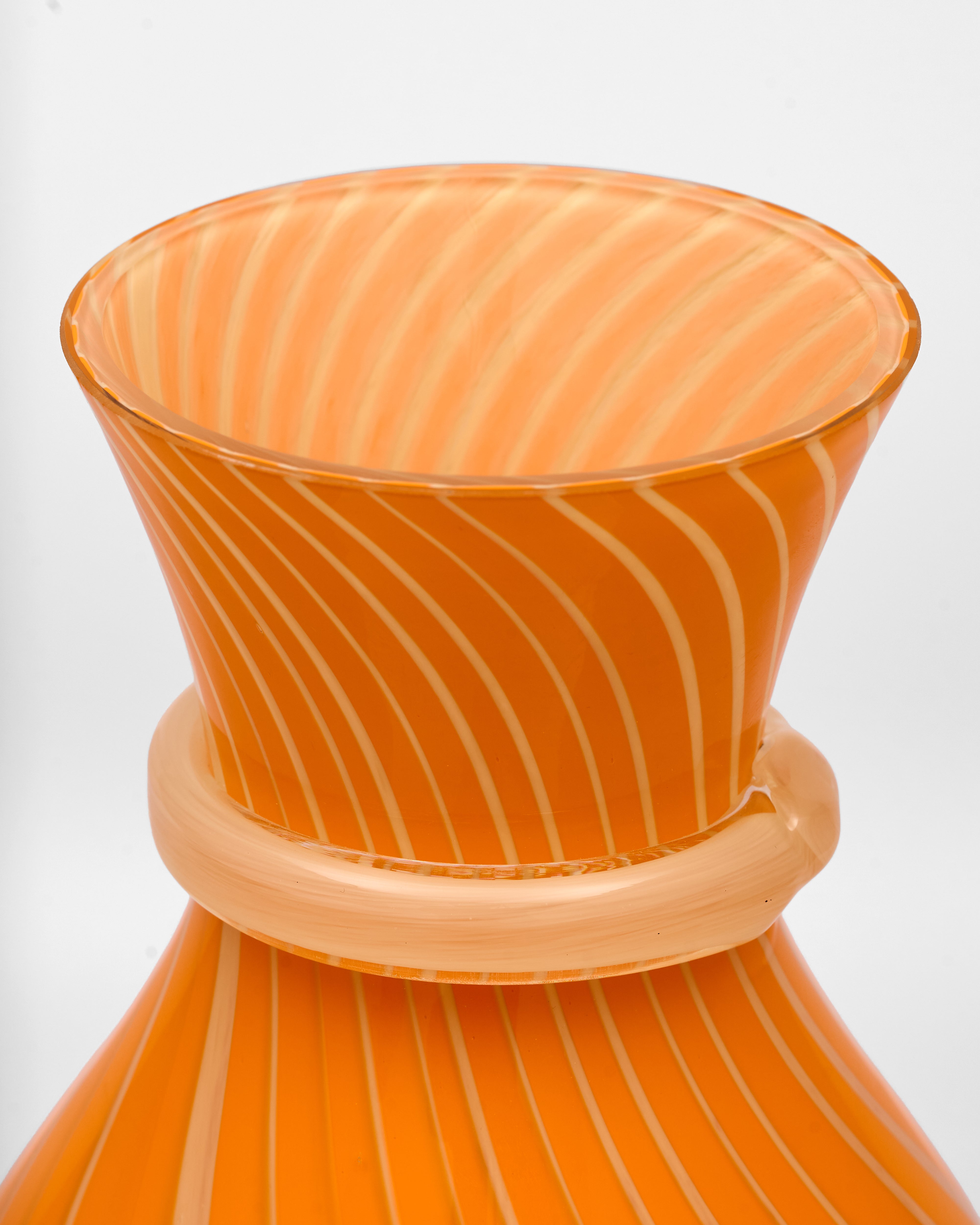 Sable Murano Orange Vase