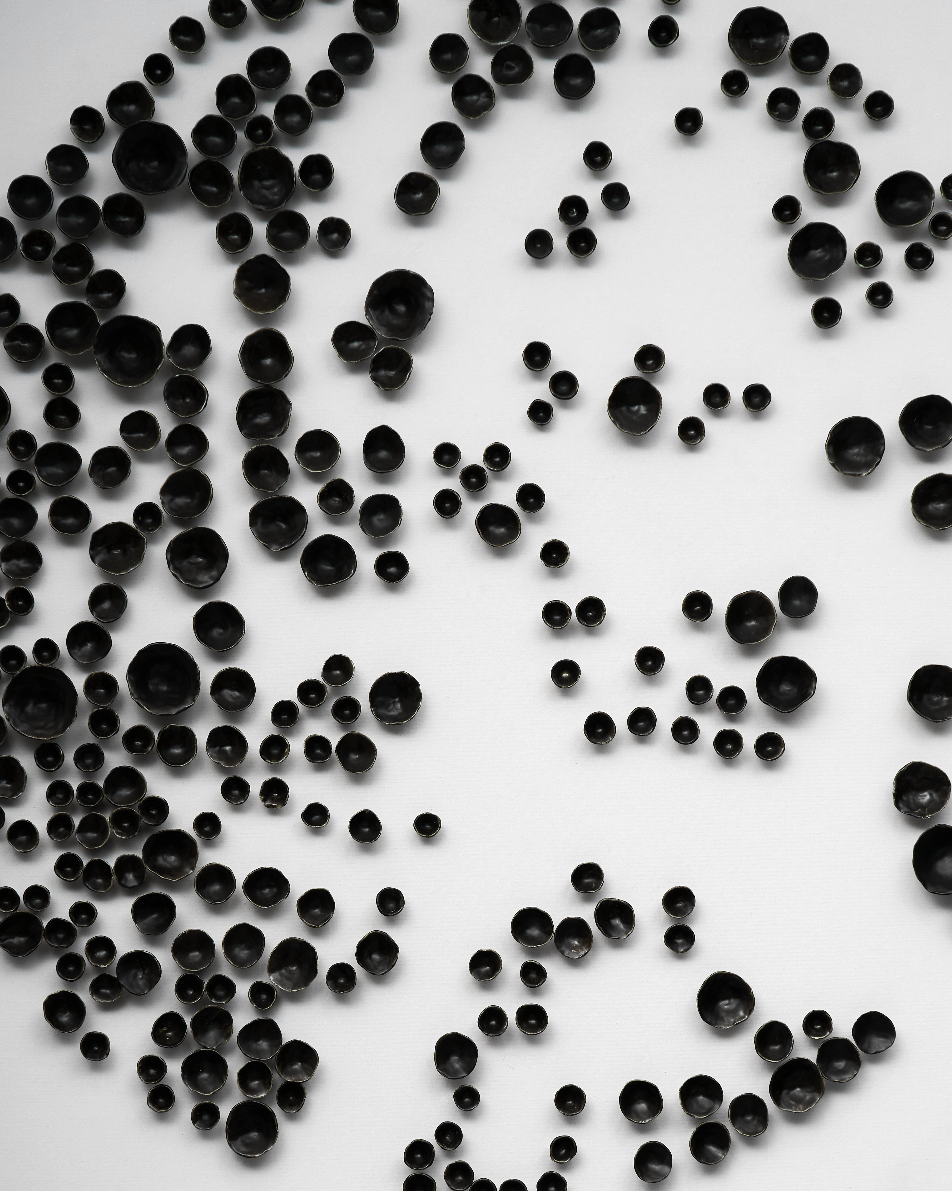 Detailed view of nebula dotscape wall art highlighting refined dot gradients and contemporary finish
