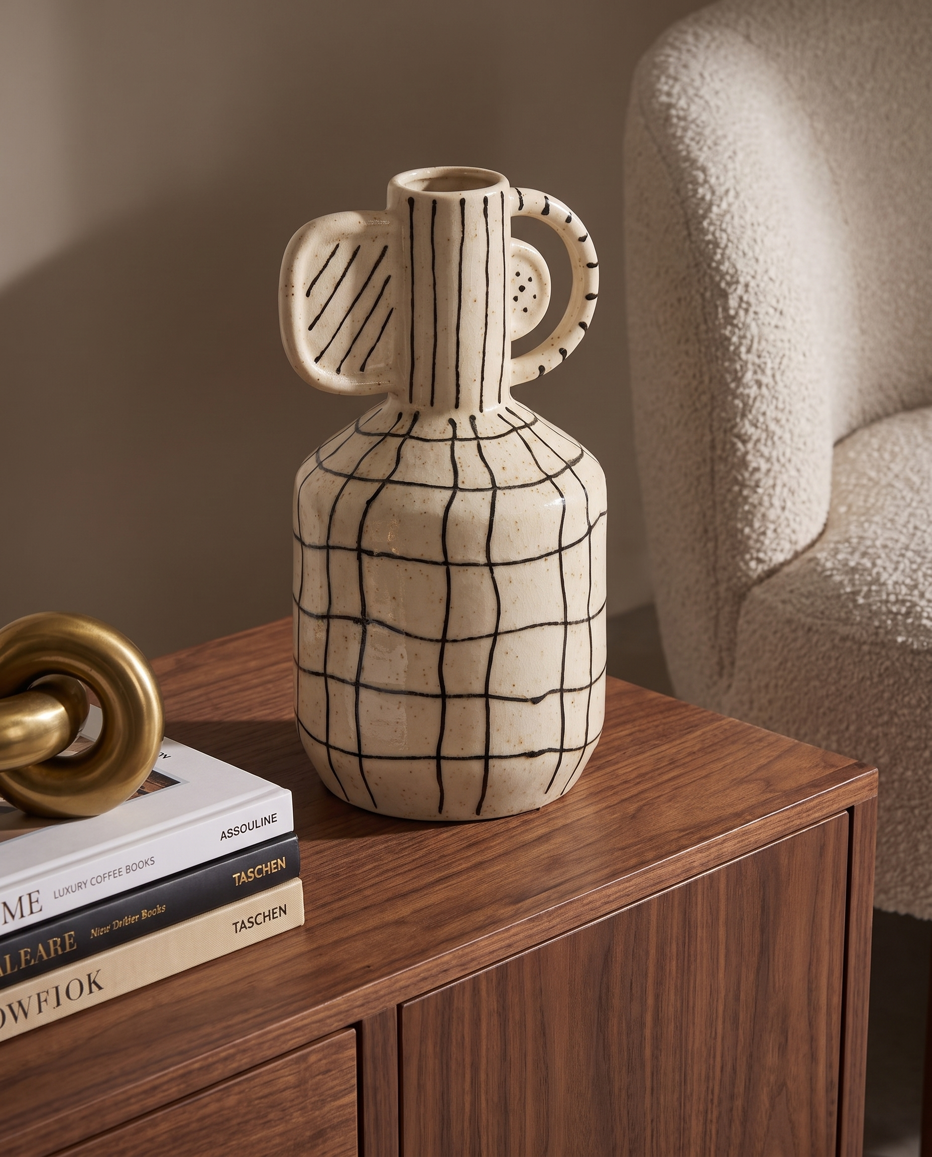 Nordic Halo Ceramic Vase